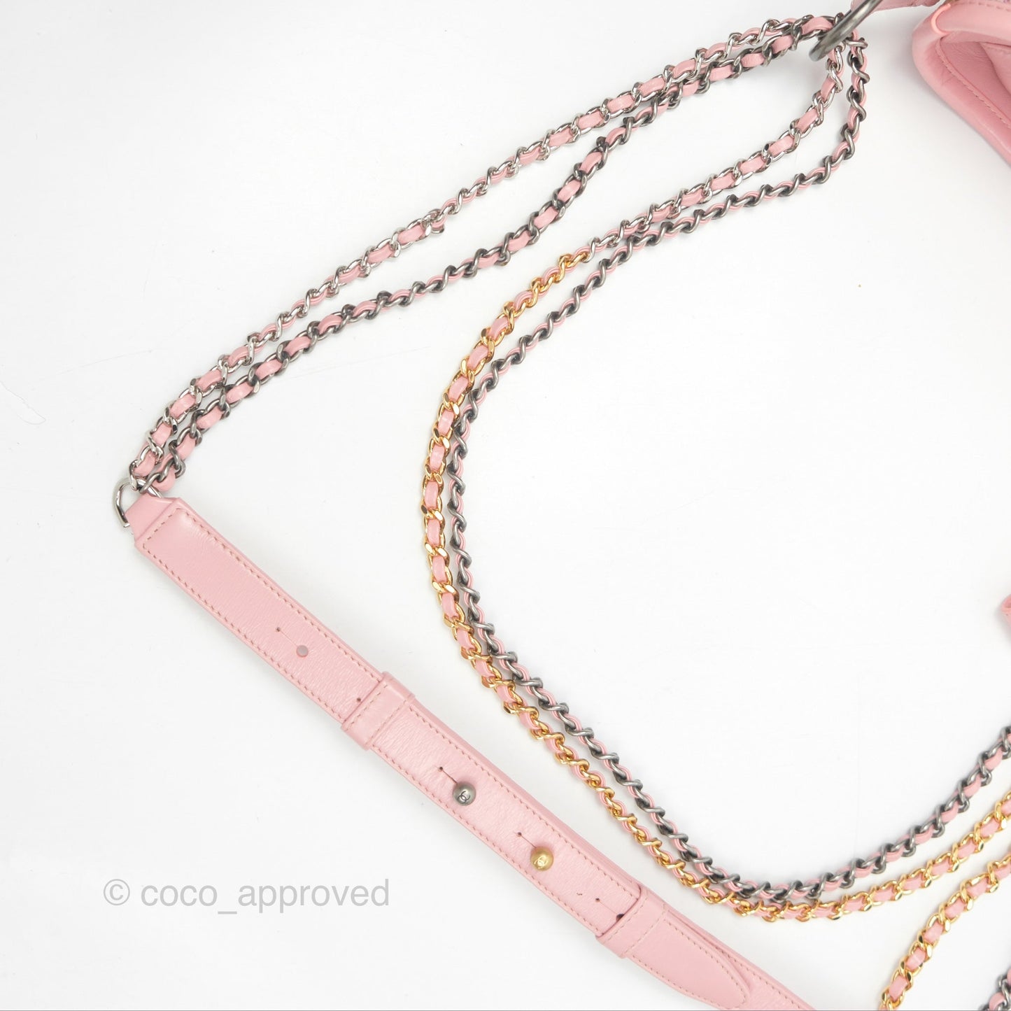 Chanel Small Gabrielle Hobo Quilted Pink Tweed Aged Calfskin