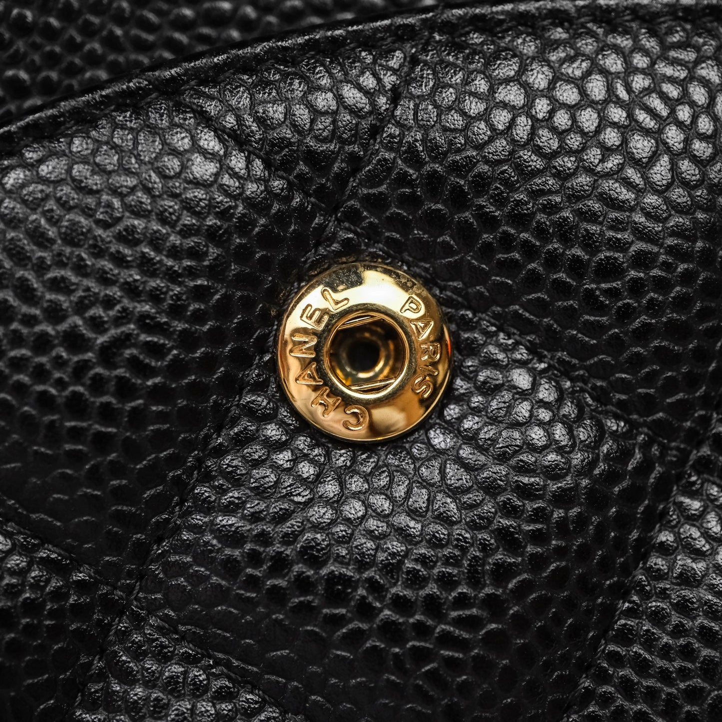Chanel Jumbo Double Flap Black Caviar Gold Hardware⁣⁣