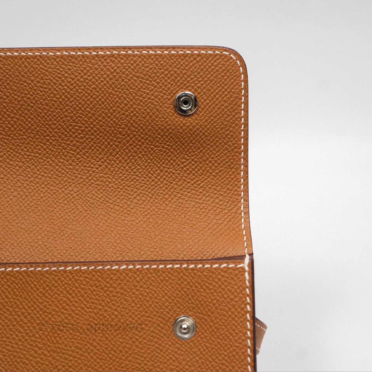 Hermès Hermesnap Wallet Epsom Gold 37 Palladium Hardware