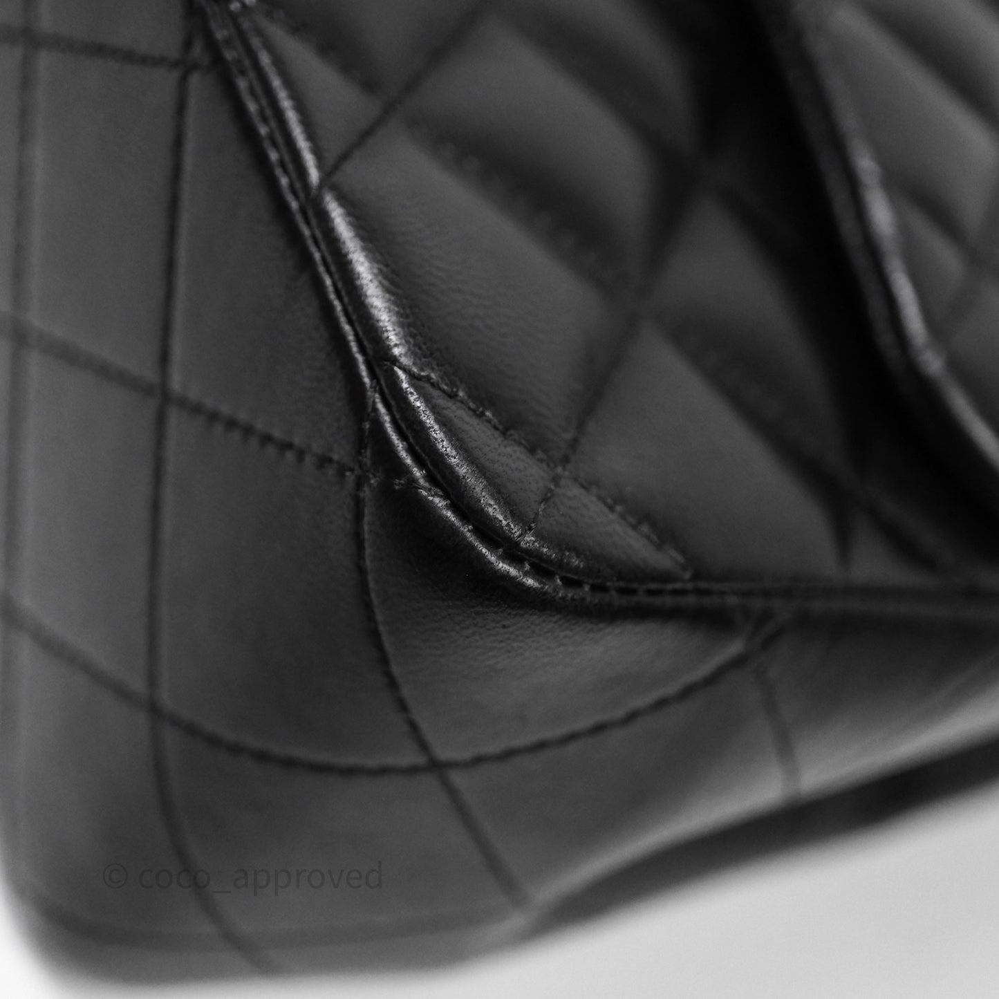 Chanel Classic Jumbo Double Flap Black Lambskin Bag Gold Hardware