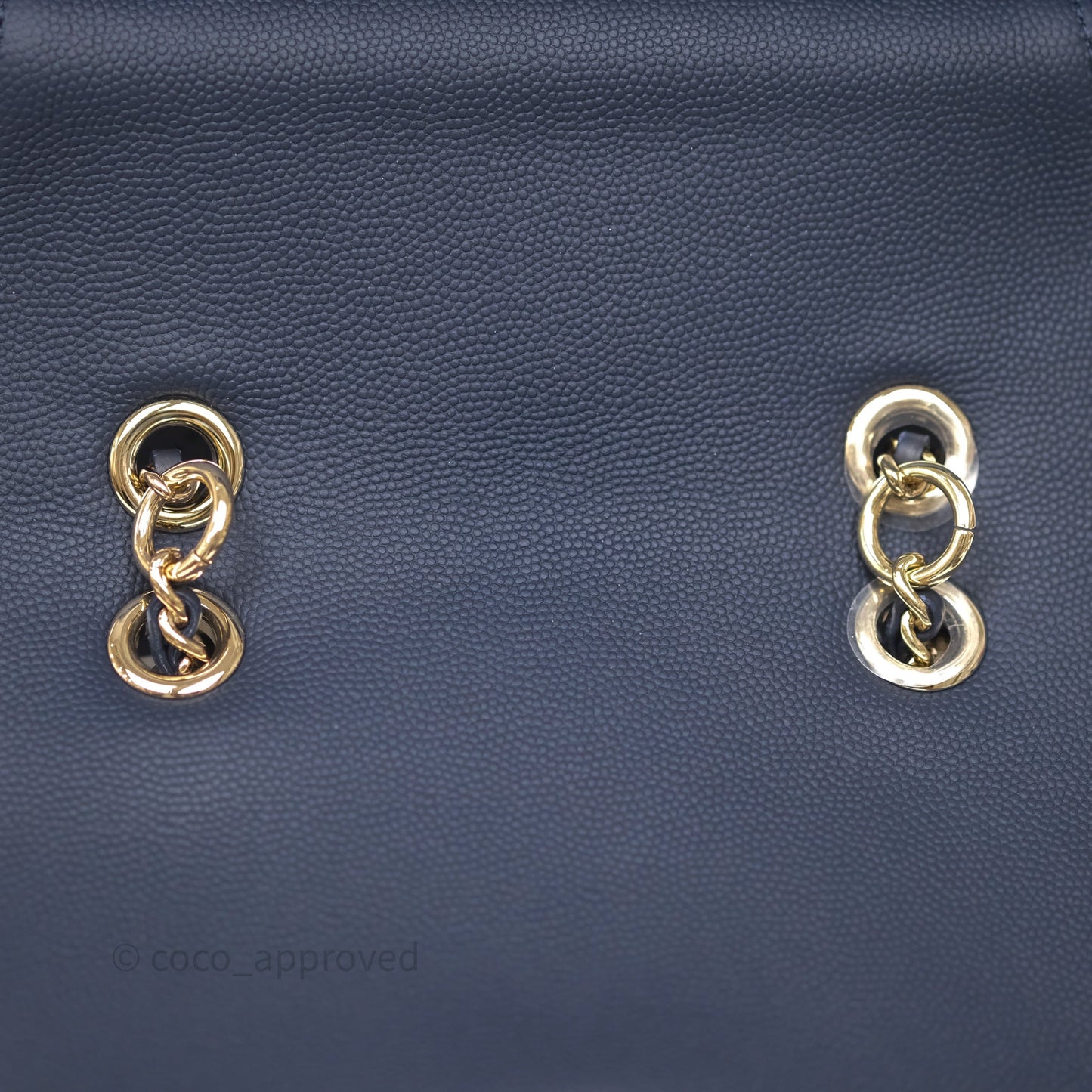 Chanel Quilted Business Affinity Backpack Navy Caviar Gold Hardware