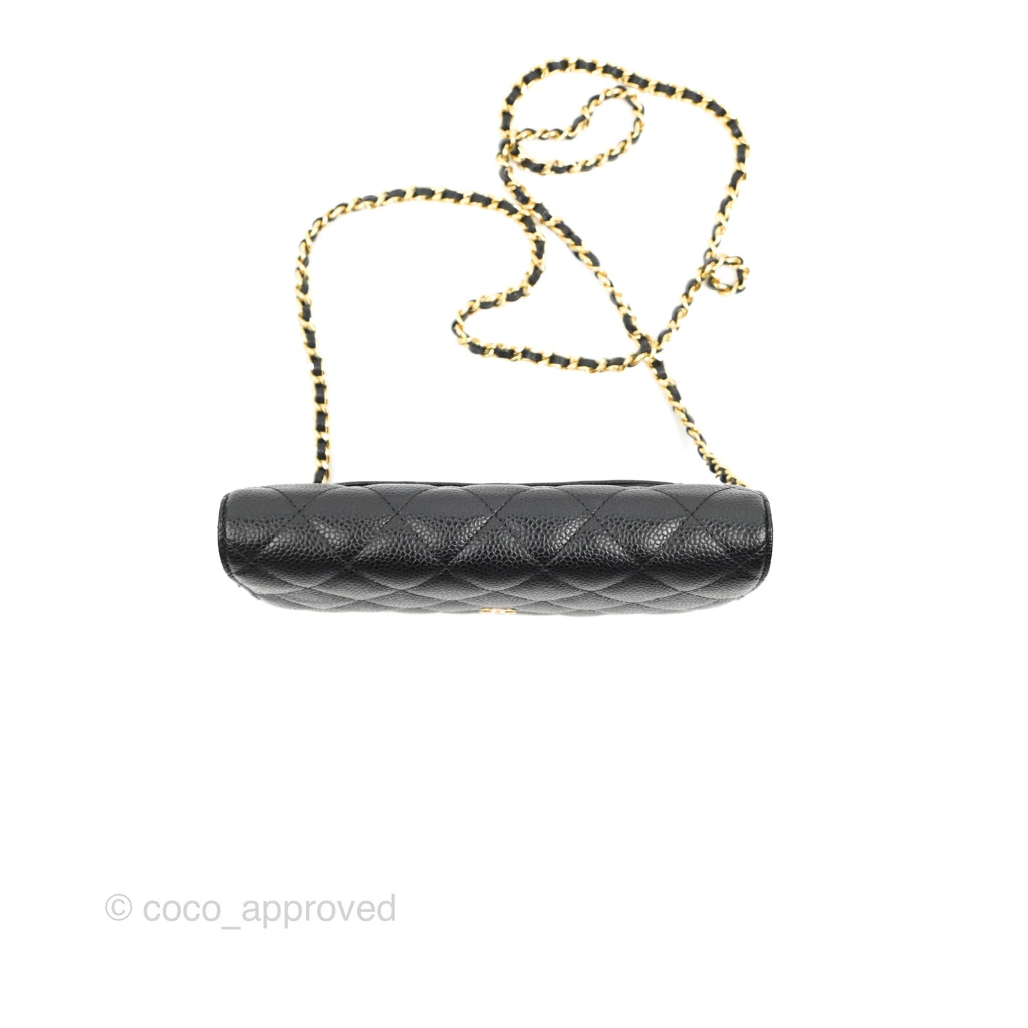Chanel Quilted Classic WOC Black Caviar Gold Hardware