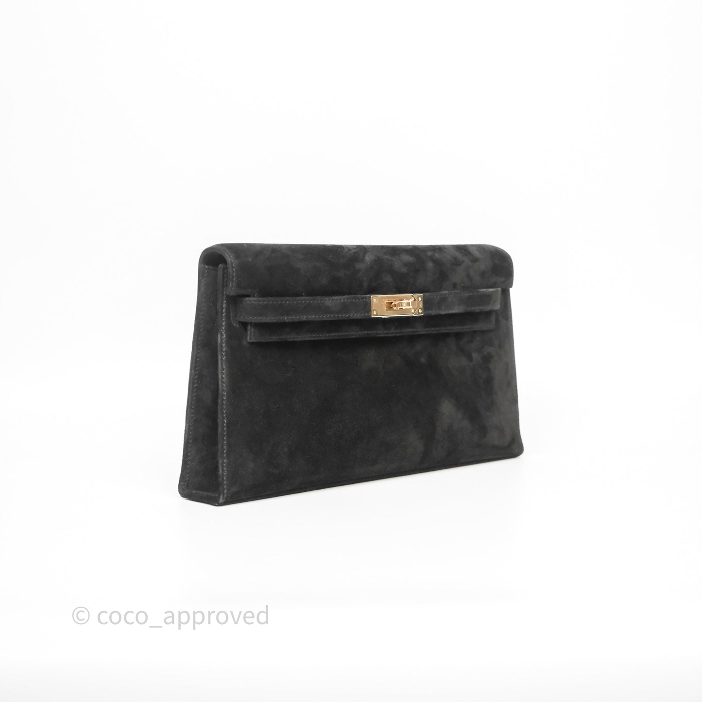 Hermès Kelly Elan Black Noir 89 Doblis Gold Hardware