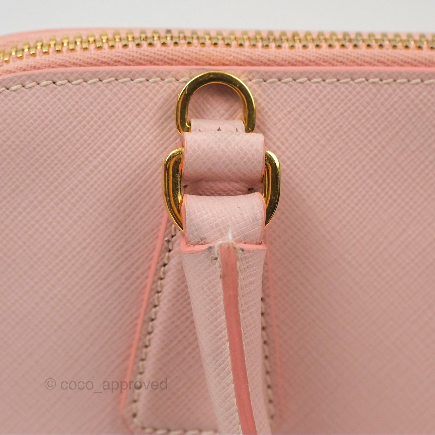 Prada Small Promenade Bag Saffiano Lux Light Pink