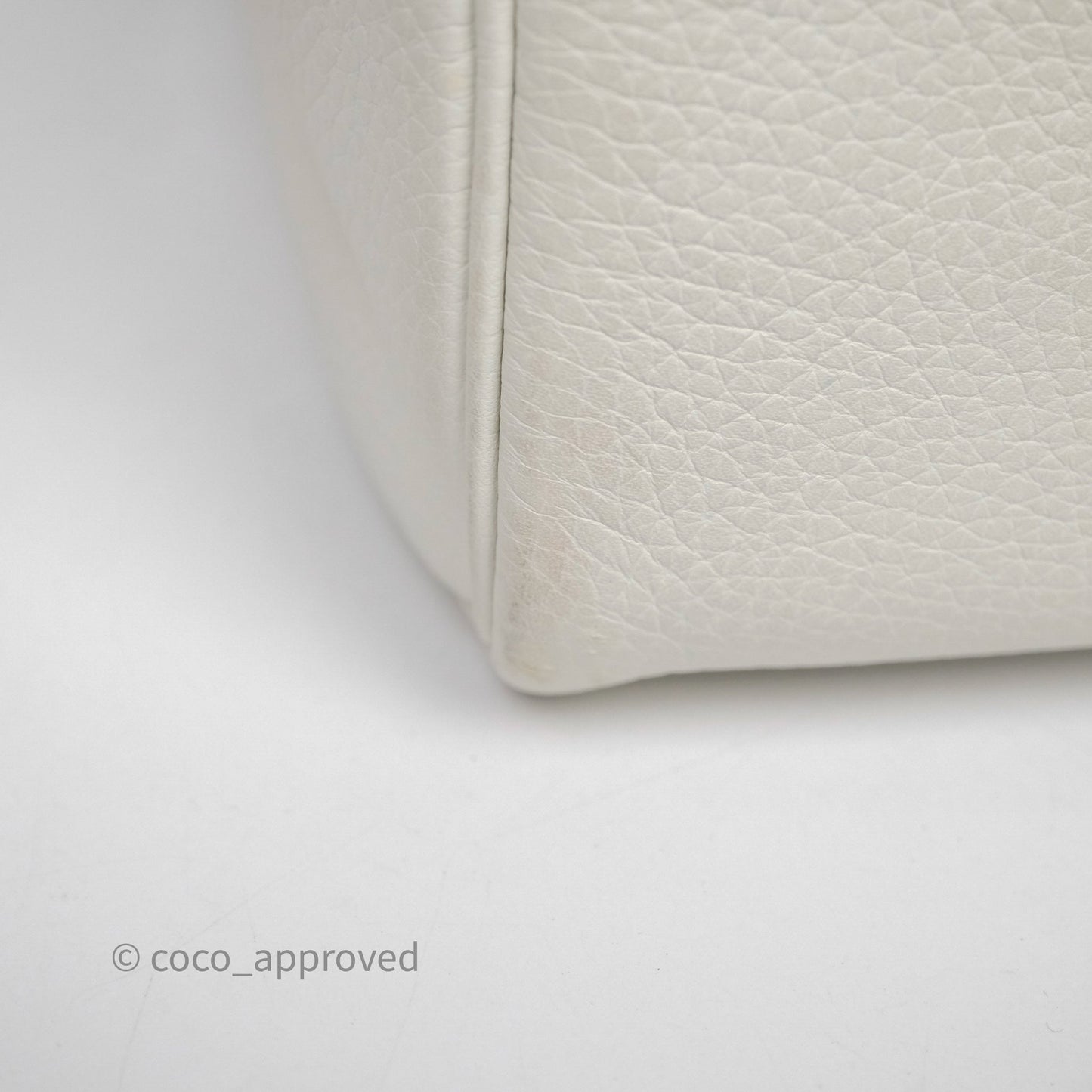 Hermès Lindy 30 White Clemence Palladium Hardware