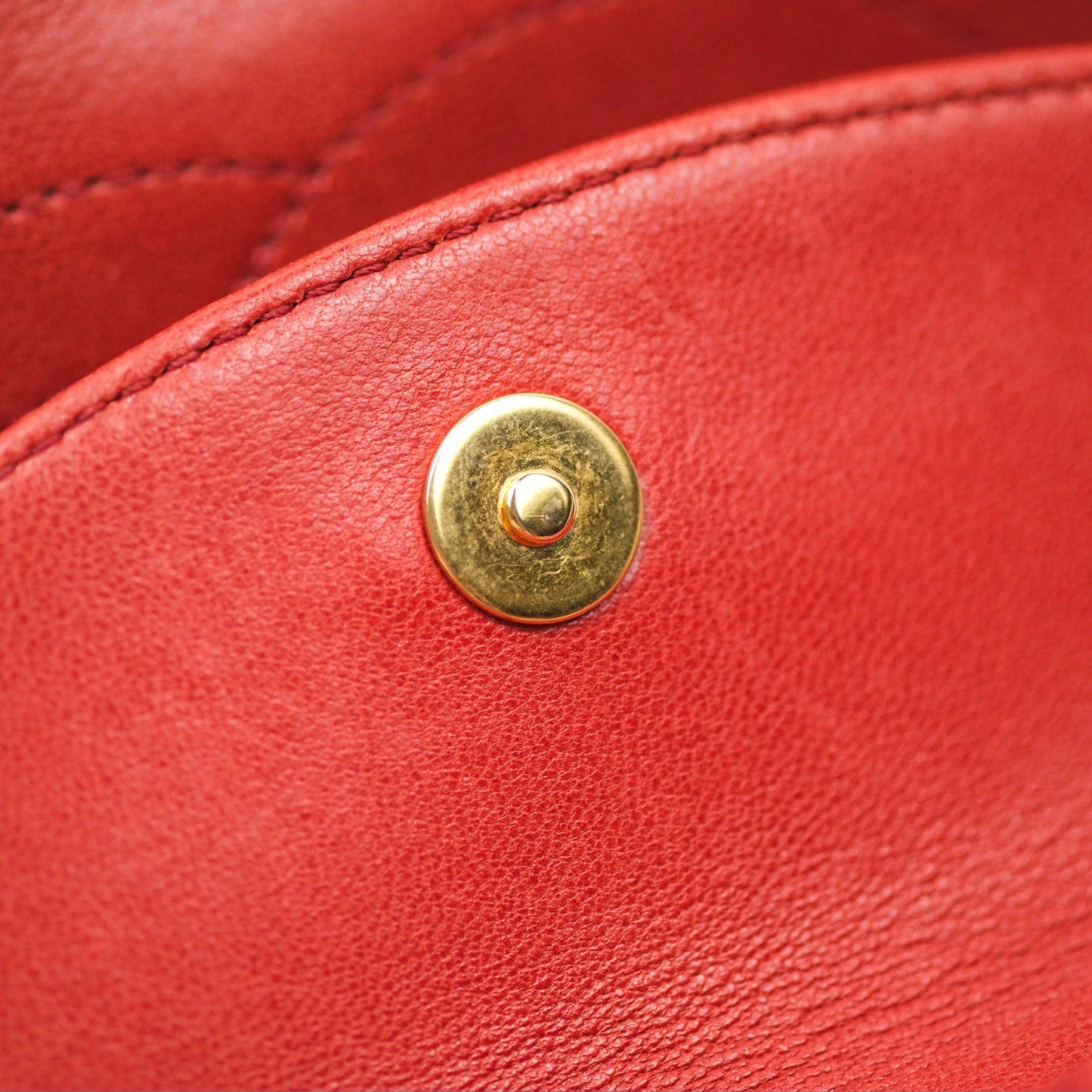 Chanel Diana Reissue Brick Red Gold Hardware