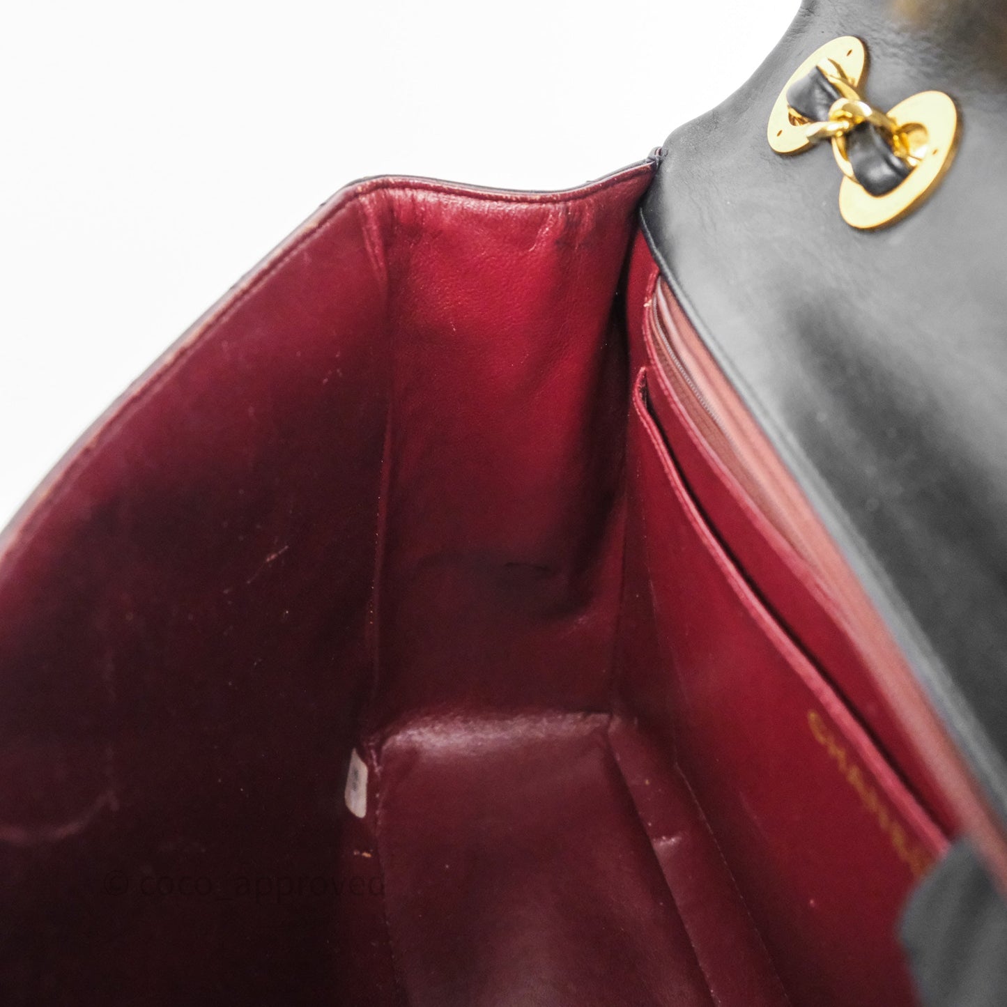 Chanel Vintage XL Jumbo Single Flap Black Lambskin 24K Gold Hardware