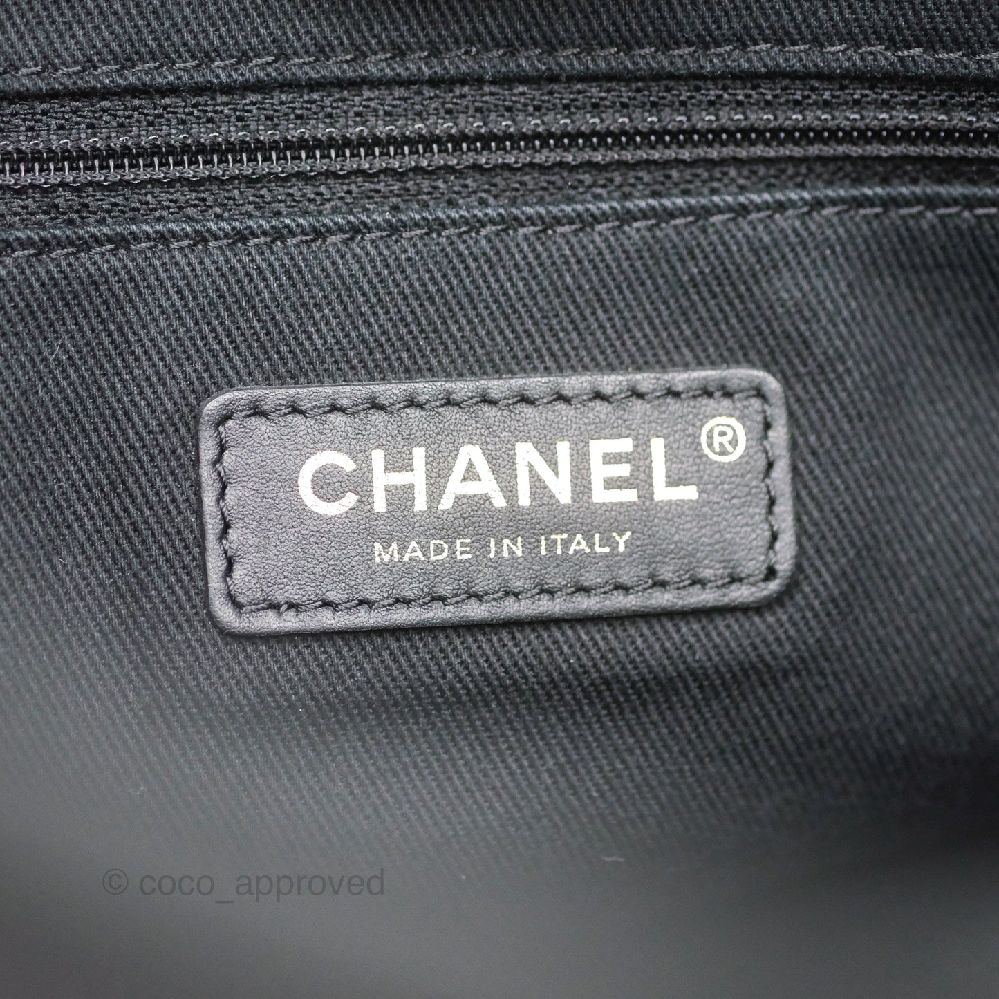 Chanel Medium Deauville Tote Black Canvas Gold Hardware