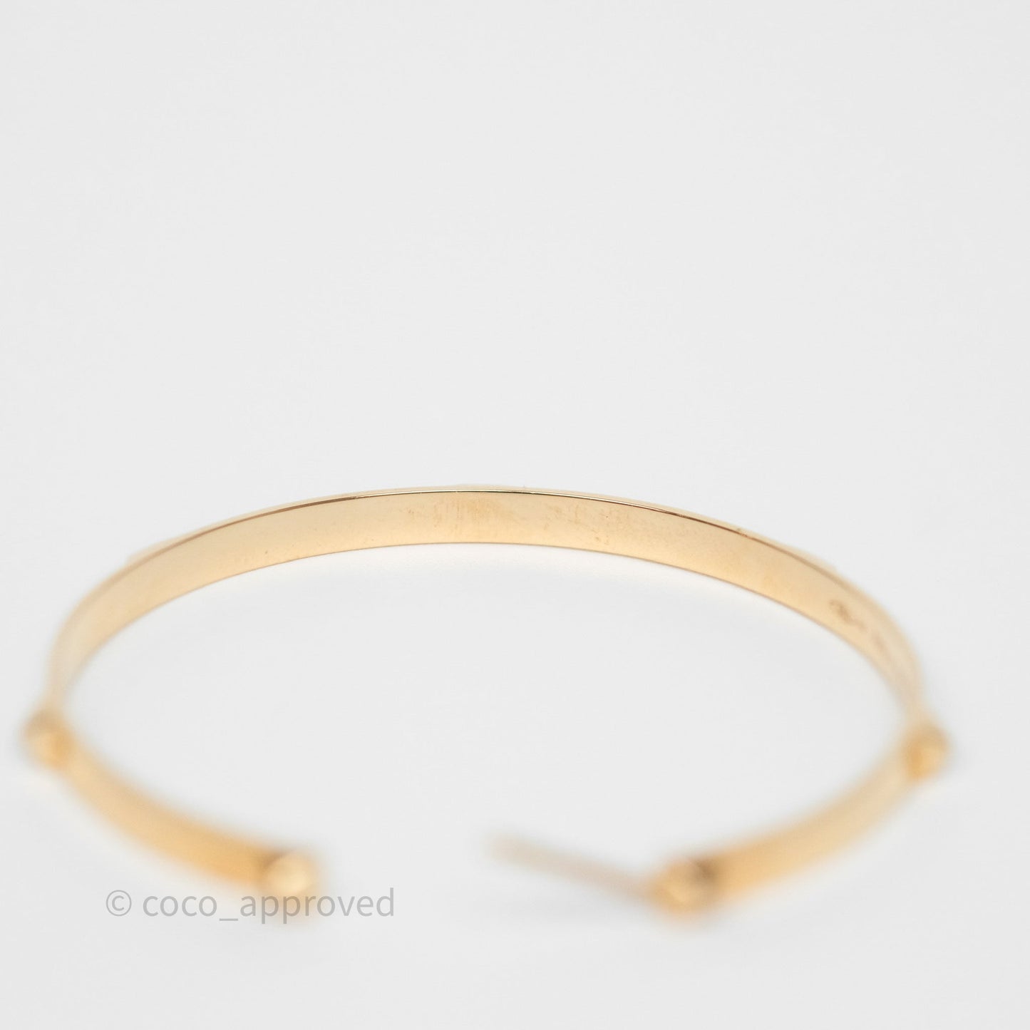 Hermès Mini Clous Hoop Earrings 18K Rose Gold