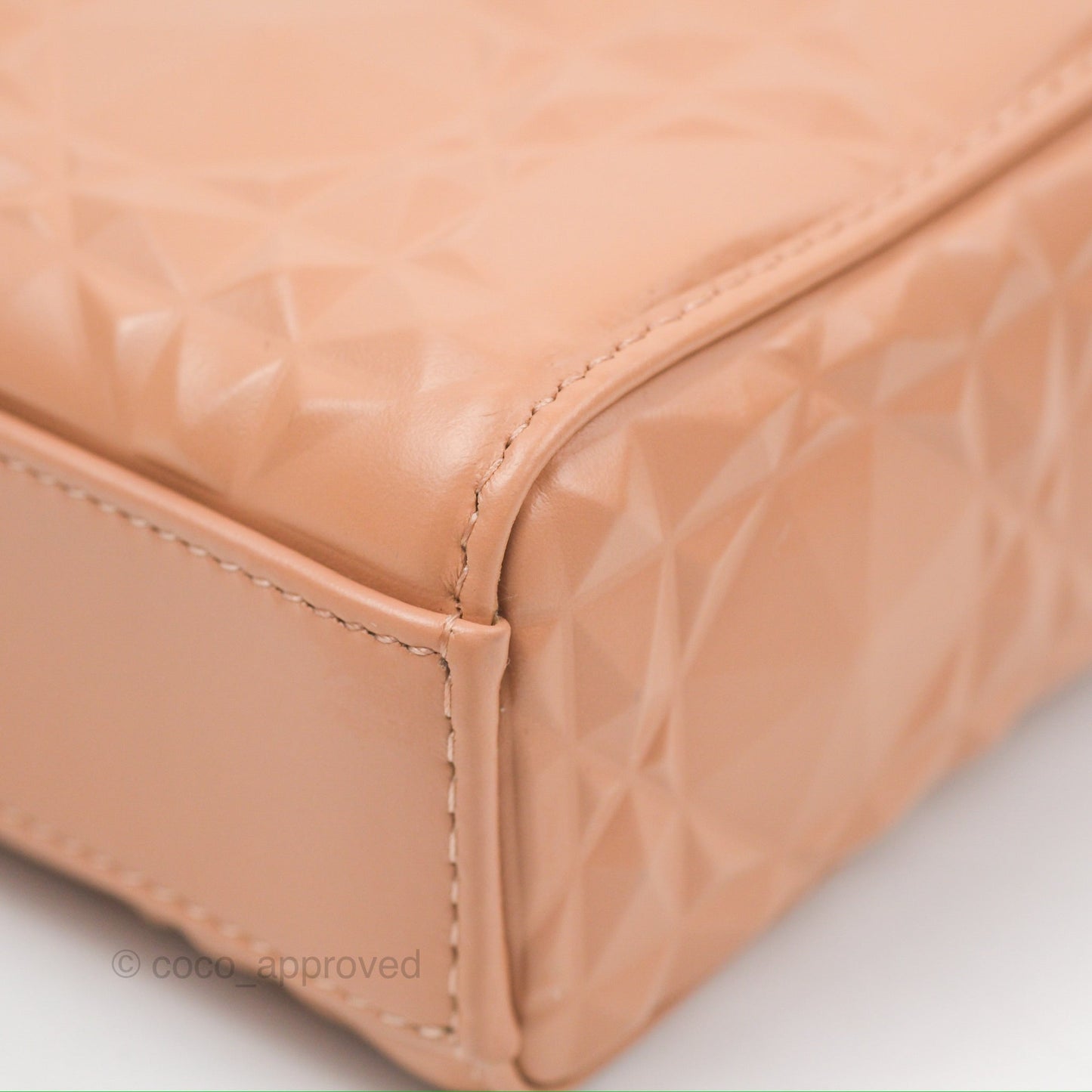 Dior Lady D-Joy Bag Rose Des Vents Cannage Calfskin with Diamond Motif