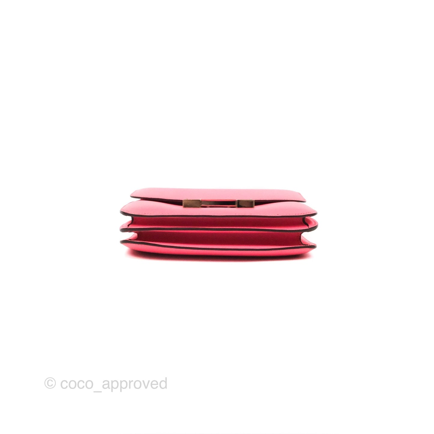 Hermès Constance Mini 18cm Rose Azalee Swift Palladium Hardware