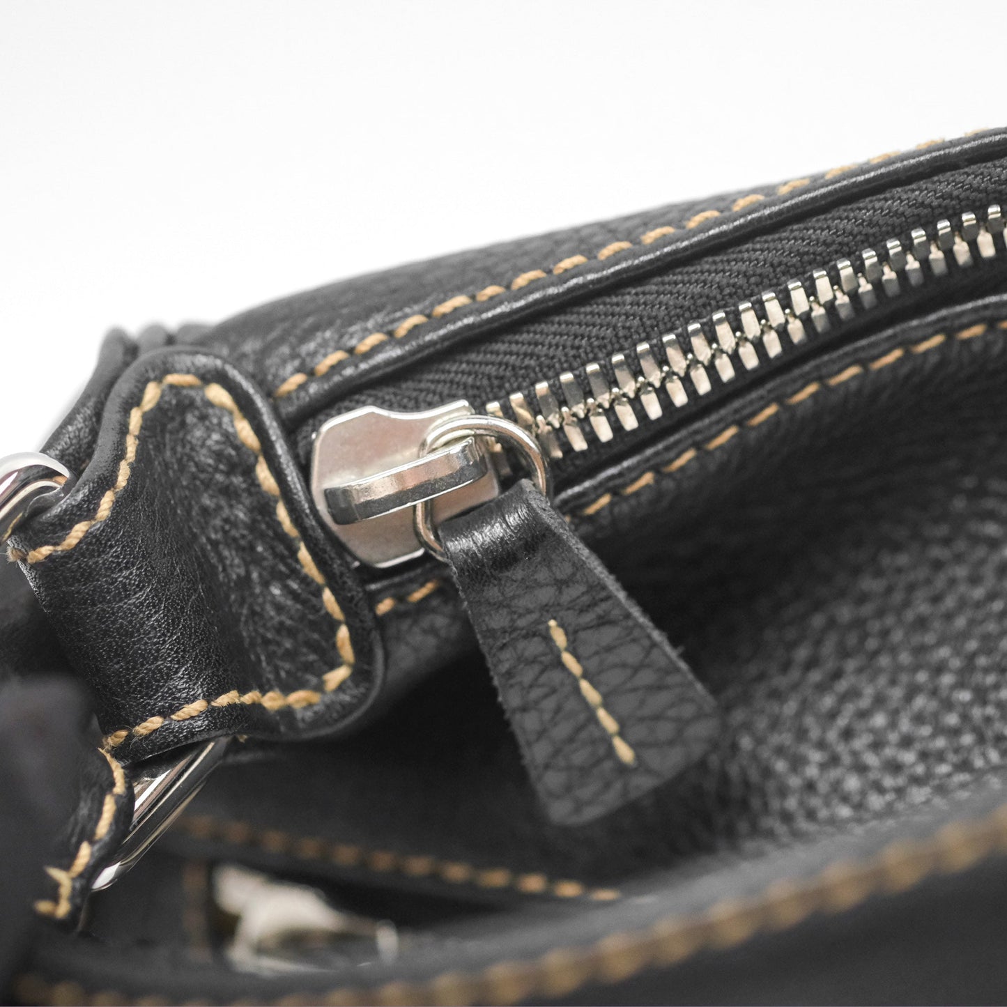 Chanel Vintage Fringe CC Shoulder Bag Black Calfskin