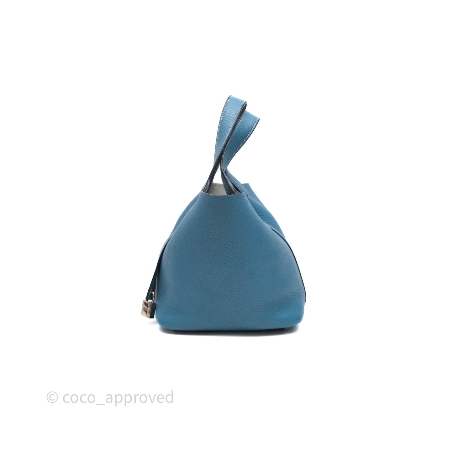 Hermès Picotin 18 Blue Jean 75 Clemence Palladium Hardware