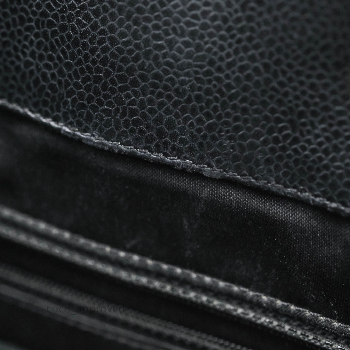 Chanel GST XL Black Caviar Silver Hardware