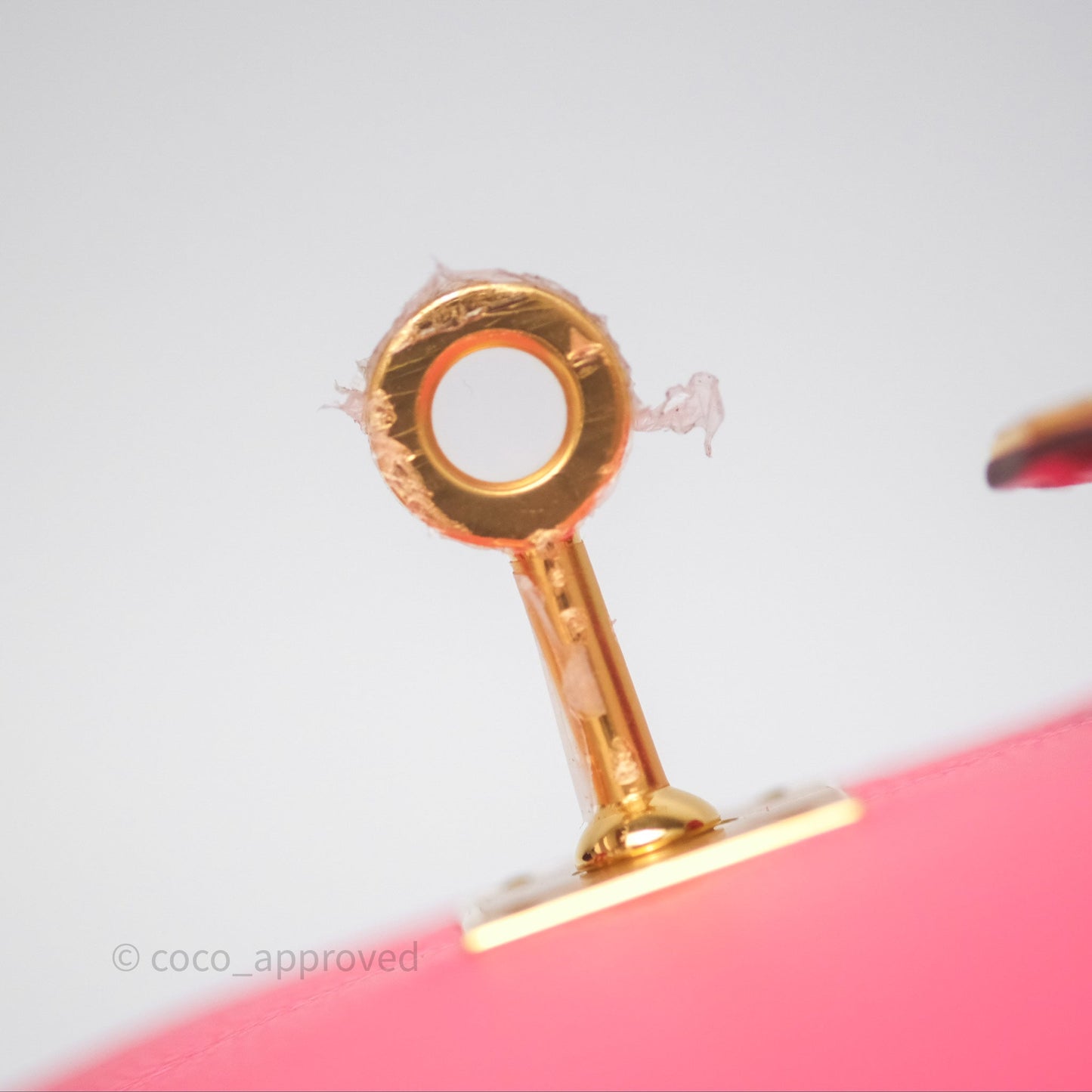 Hermès Mini Kelly II Rose Lipstick U5 Chevre Mysore Gold Hardware