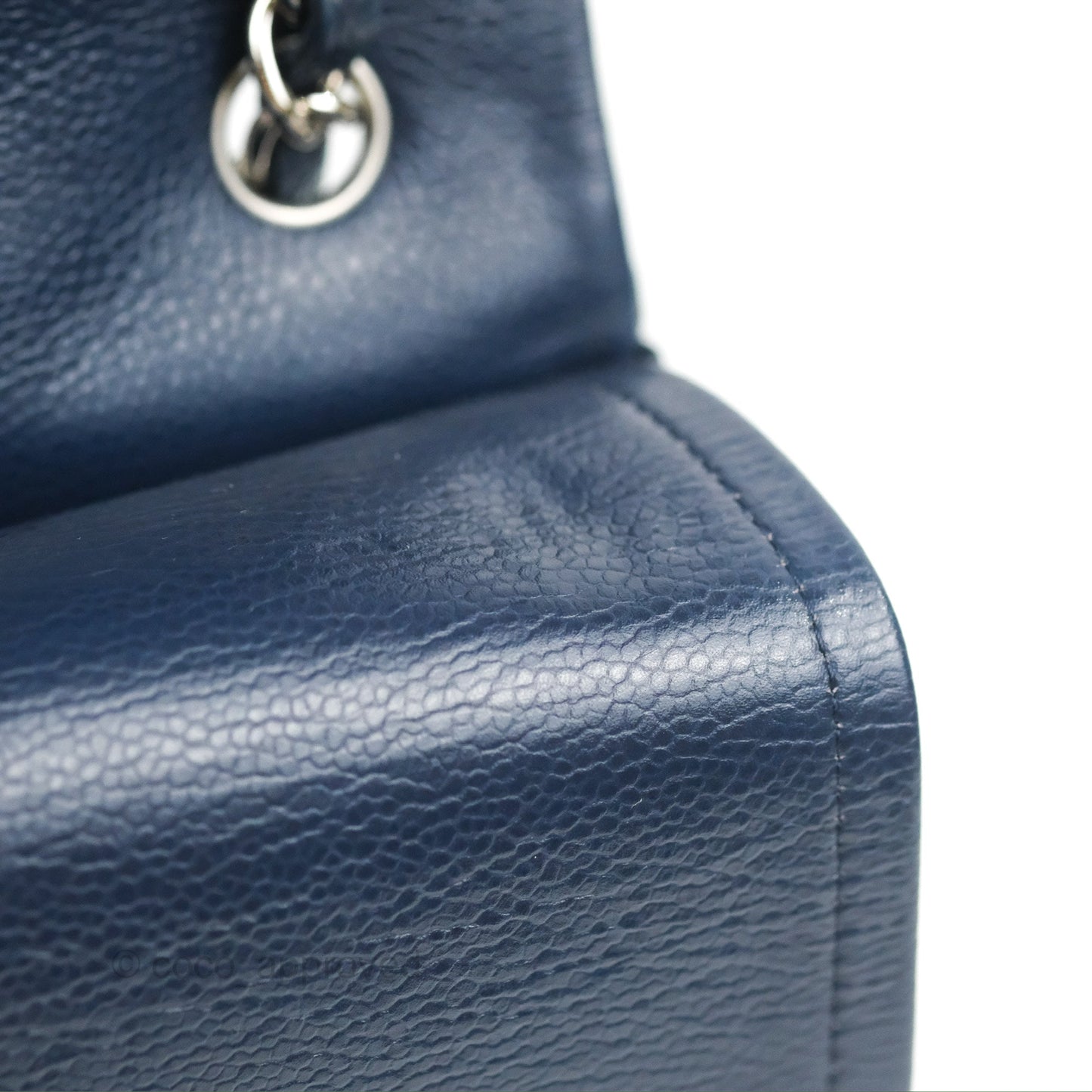 Chanel Jumbo Double Flap Navy Caviar Silver Hardware⁣⁣