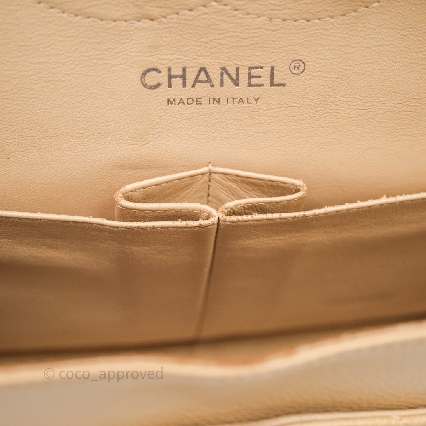 Chanel Jumbo Double Flap Beige Caviar Silver Hardware⁣⁣
