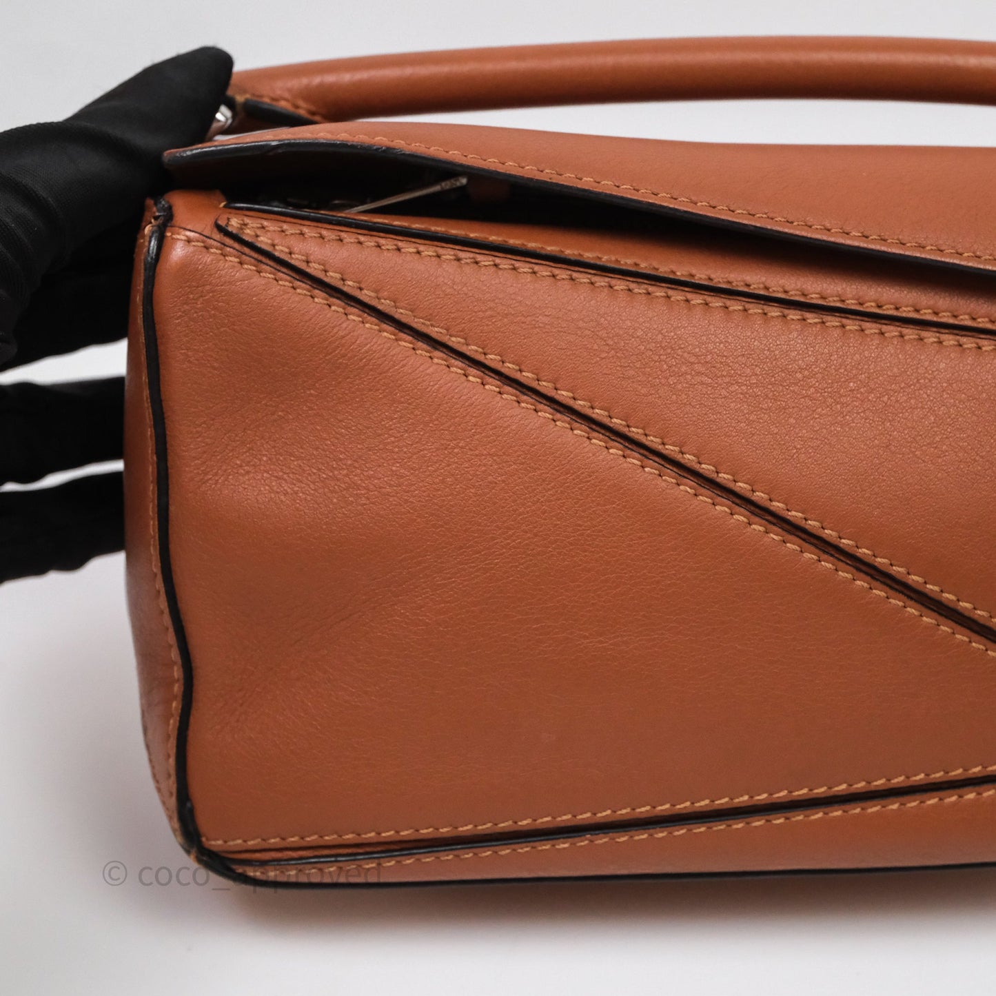 Loewe Mini Puzzle Bag Tan Calfskin Gold Hardware