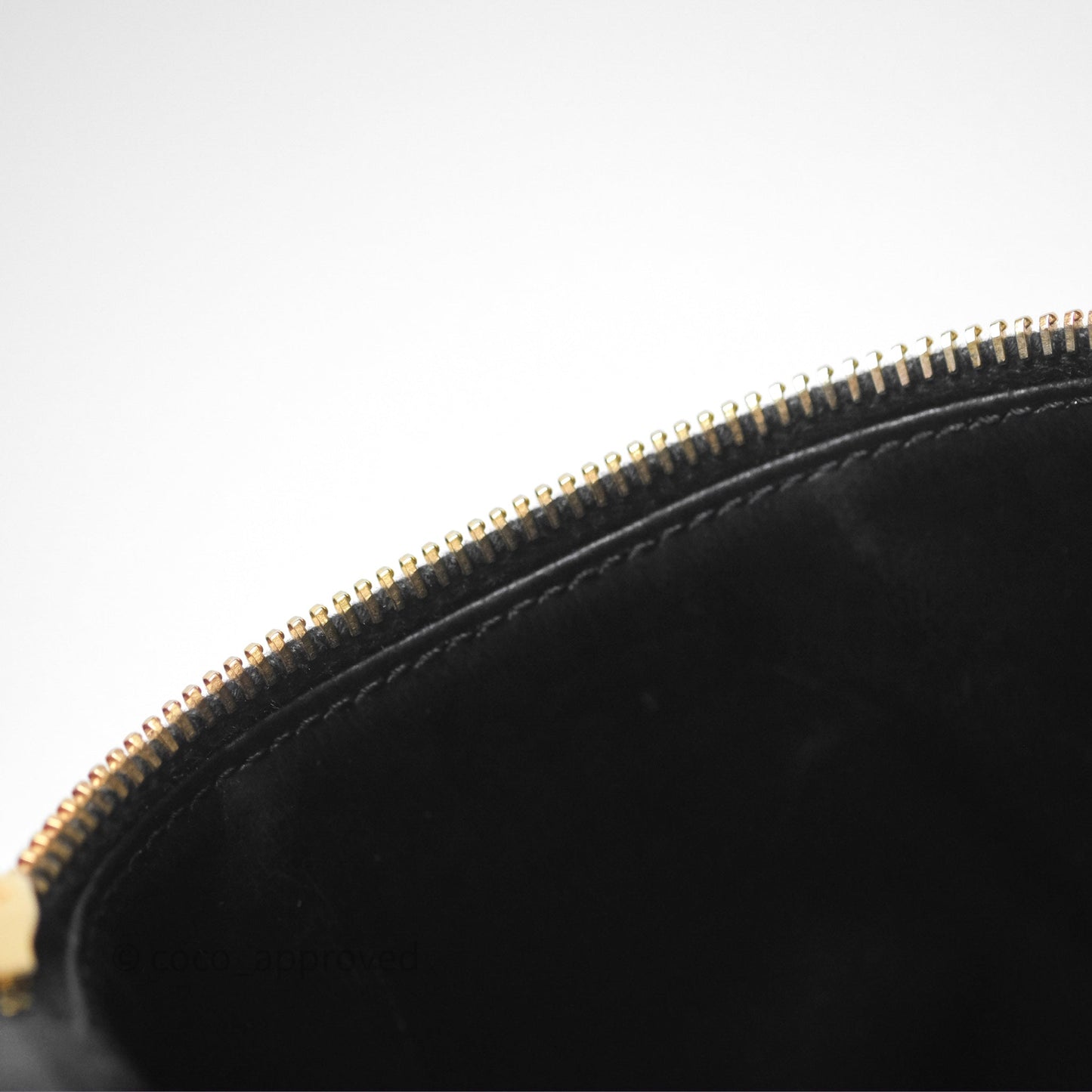 Chanel Vintage Vanity Case Black Caviar Gold Hardware