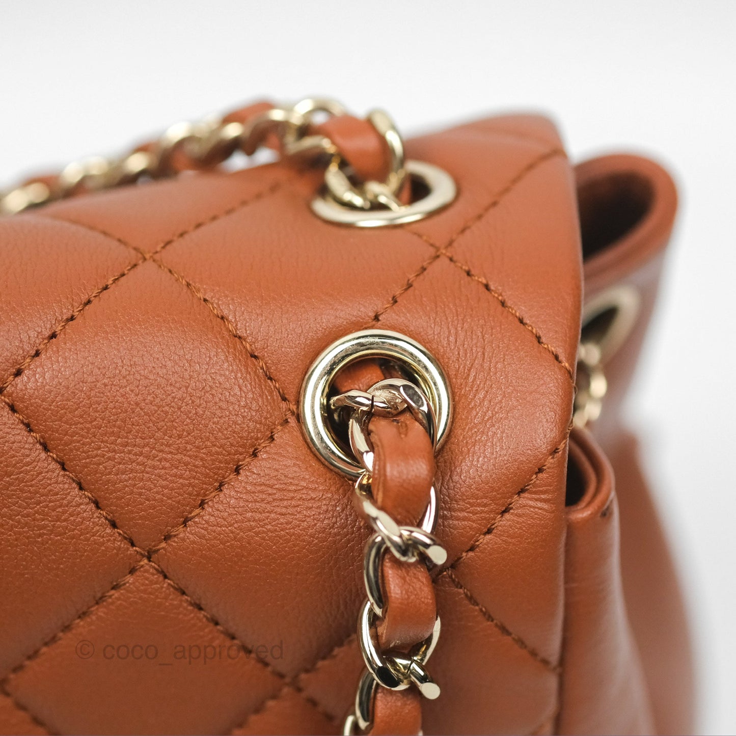 Chanel Medium Duma Backpack Tan Brown Calfskin Gold Hardware