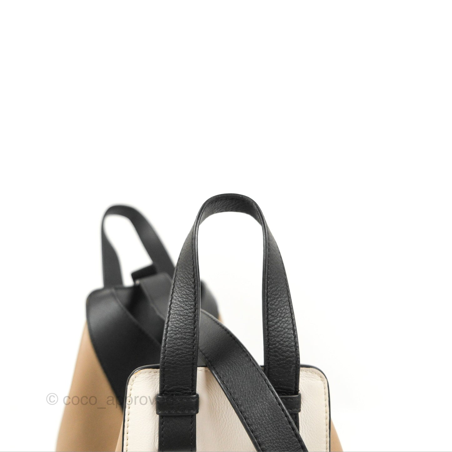Loewe Hammock Small White/Brown/Black Shoulder Bag