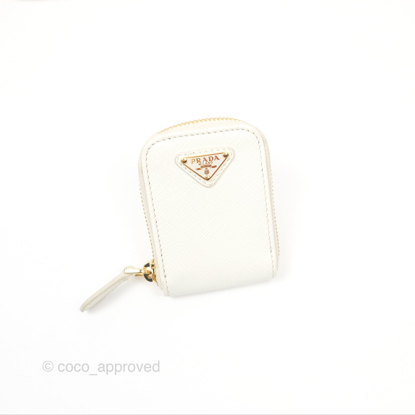 Prada Re-Edition 2005 Ivory White Saffiano Leather Bag Gold Hardware