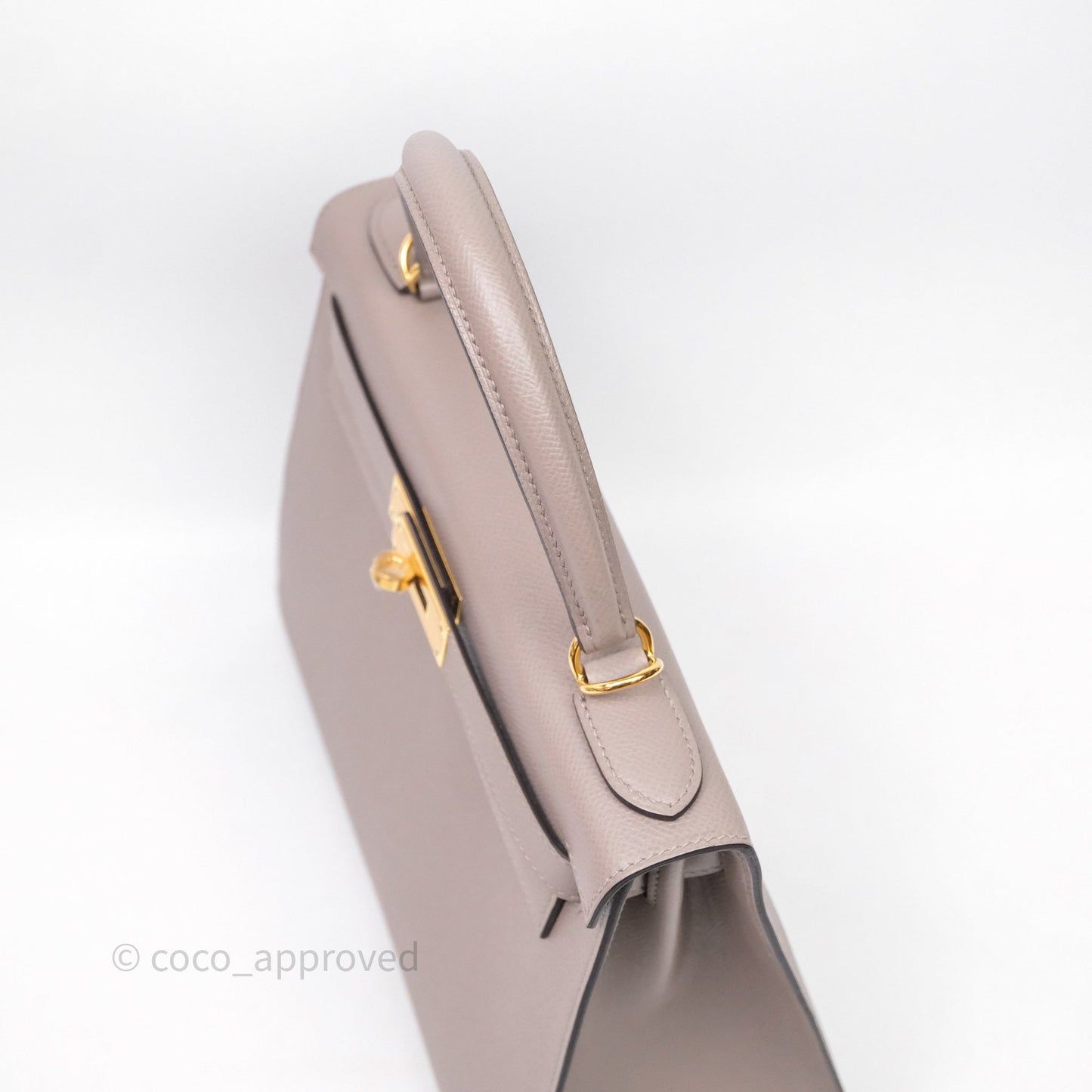 Hermes Kelly 28 Gris Asphalte Epsom Gold Hardware