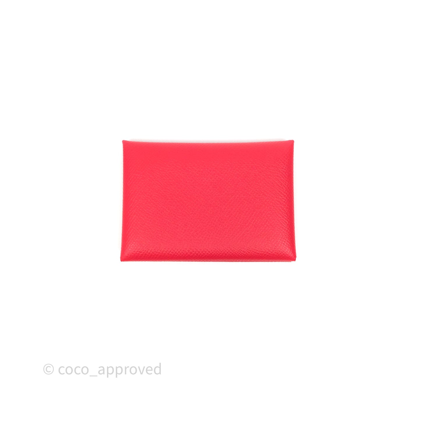Hermès Calvi Duo Compact Card Holder Rouge De Coeur