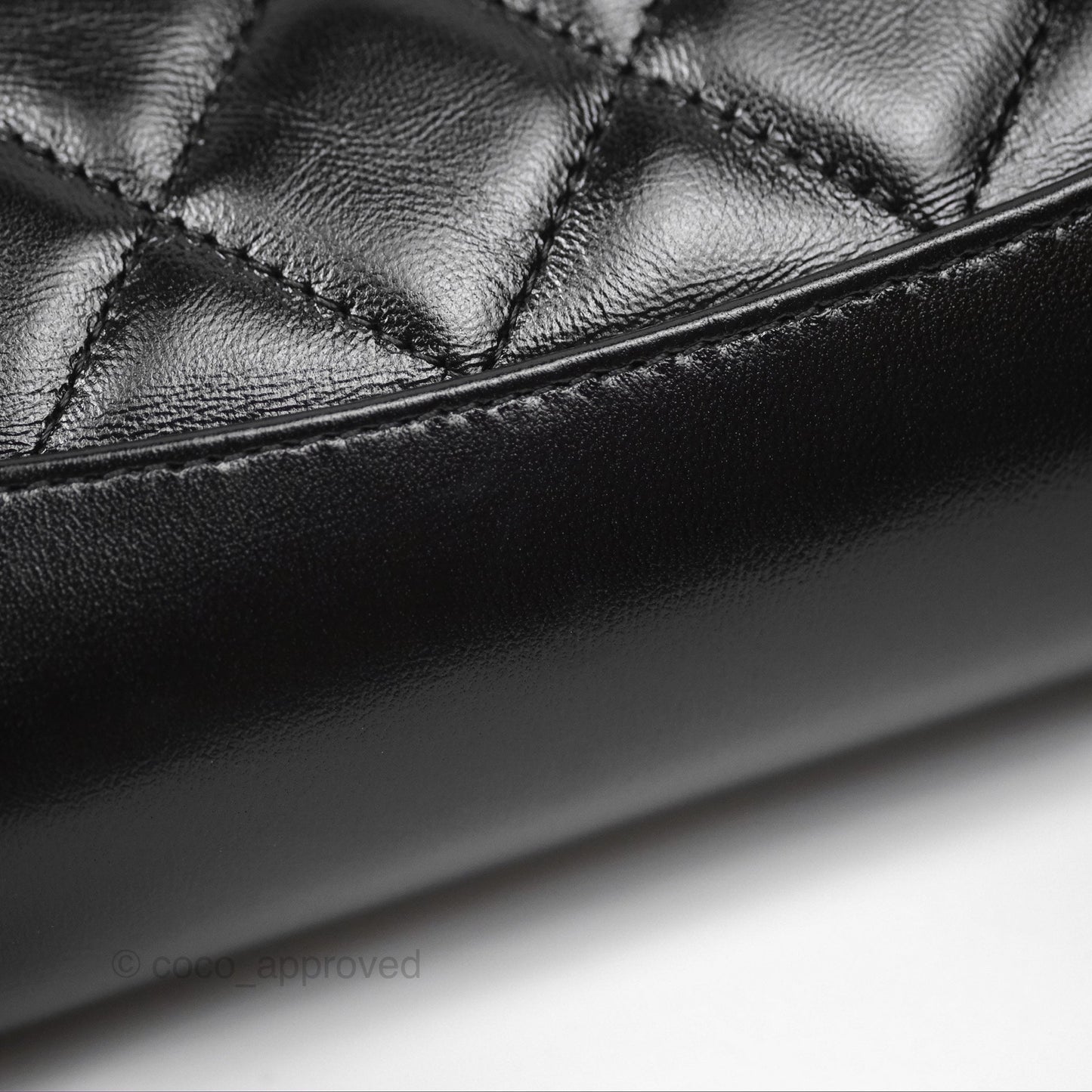 Chanel Nano 31 Black Shiny Lambskin Gold Hardware