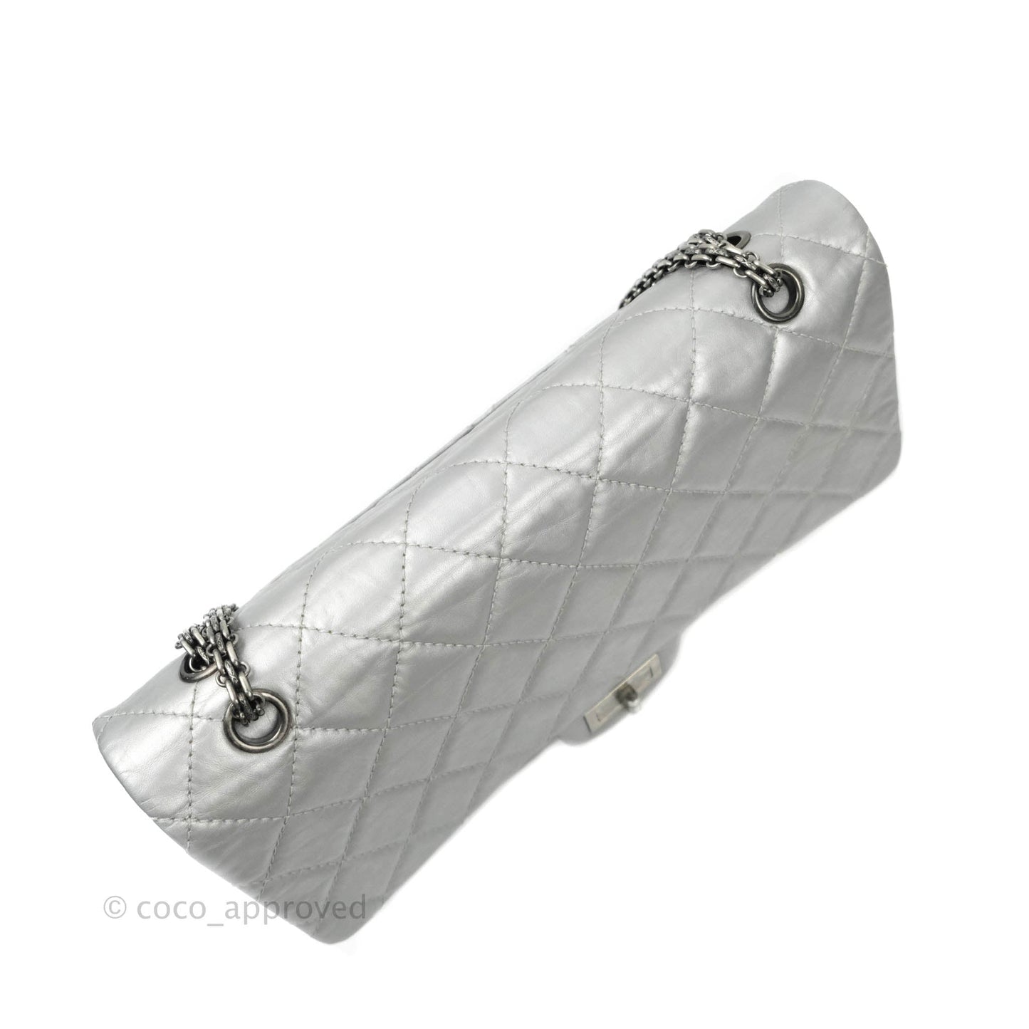 Chanel Reissue 227 Quilted Aged Calfskin Silver Ruthenium Hardware