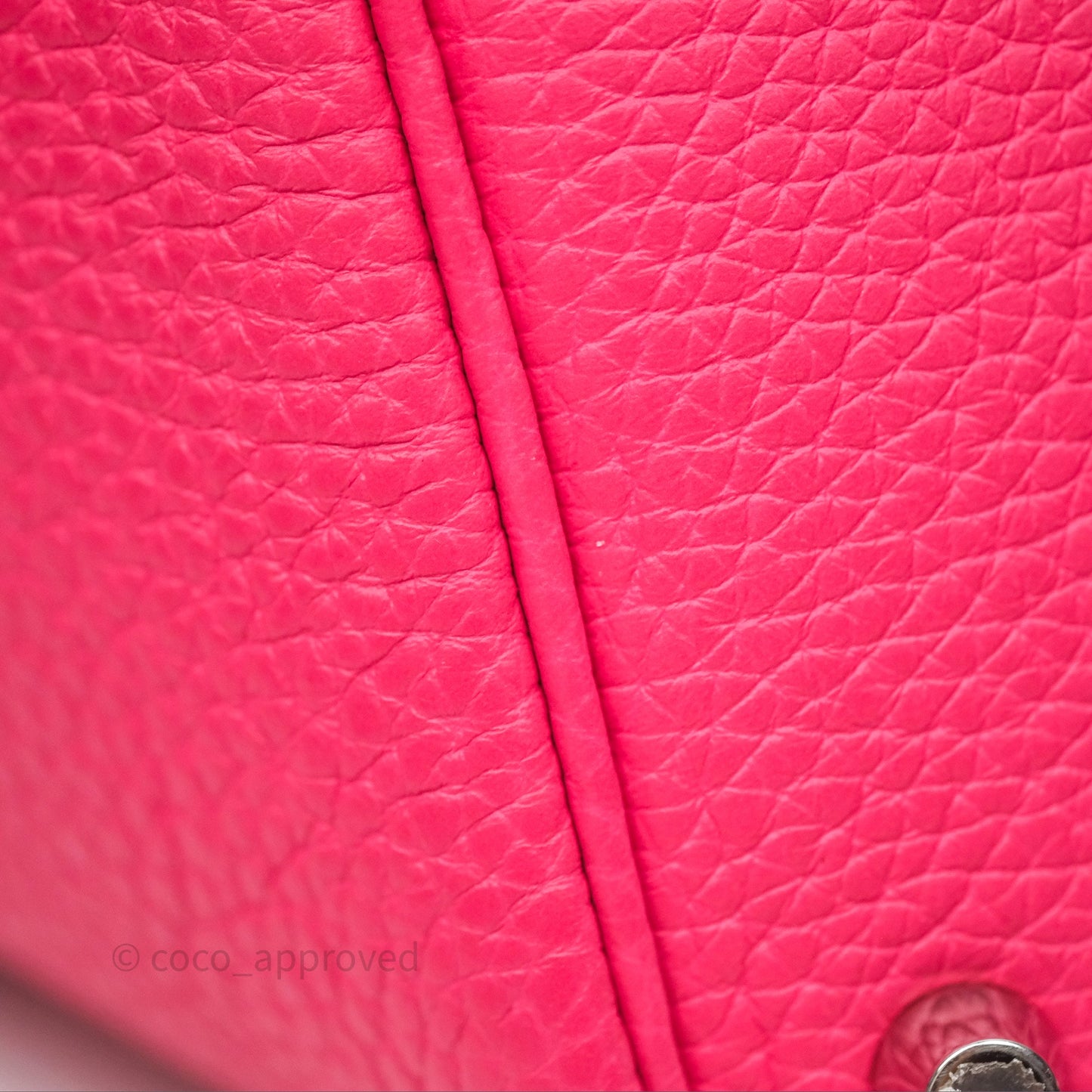 Hermès Picotin 18 Rouge de Coeur S3/ Rose Extrême I6/ Bleu Zanzibar B3 Clemence Palladium Hardware