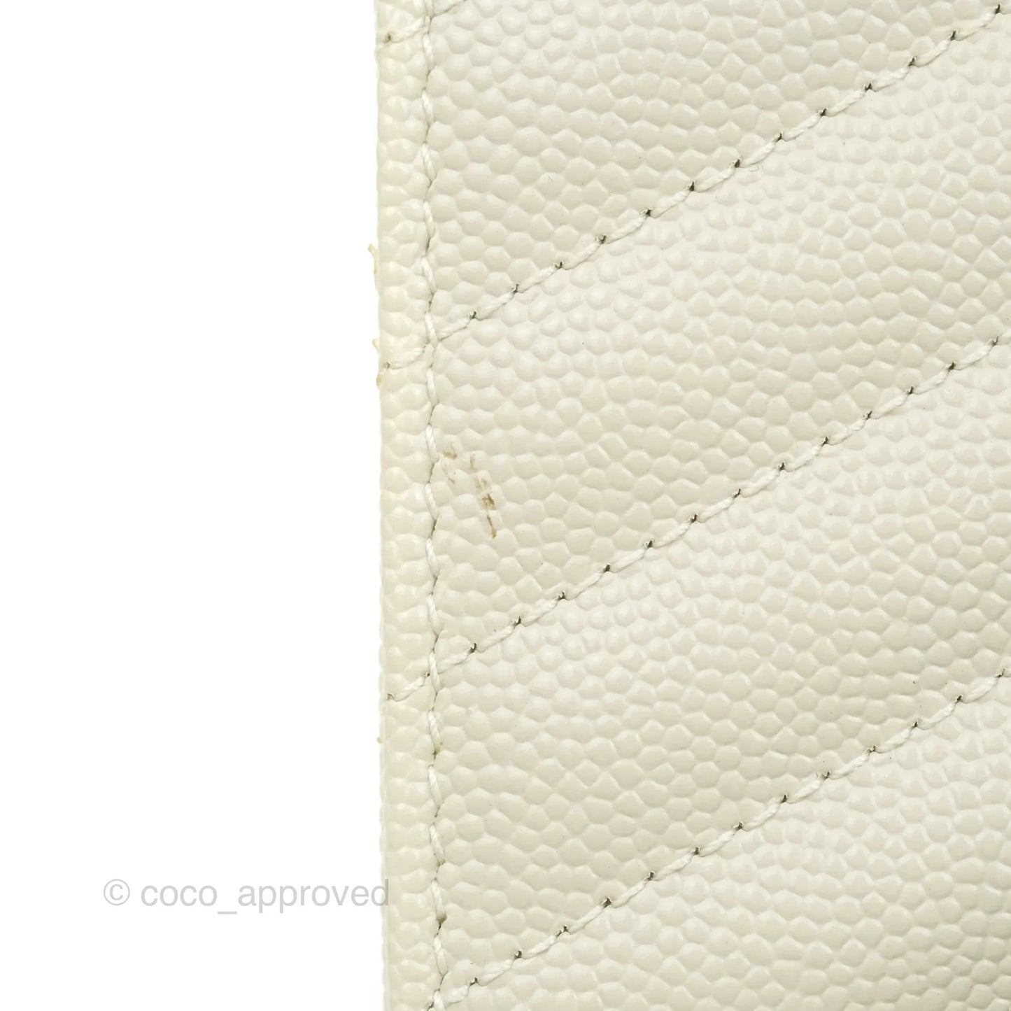 Saint Laurent Envelope Wallet On Chain Grained Leather Crema Soft Gold Hardware