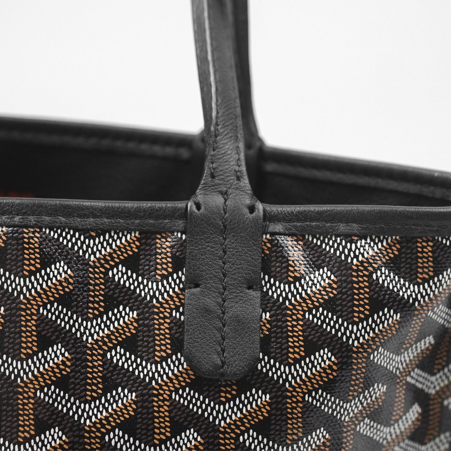 Goyard Anjou Mini Bag Goyardine Canvas Black