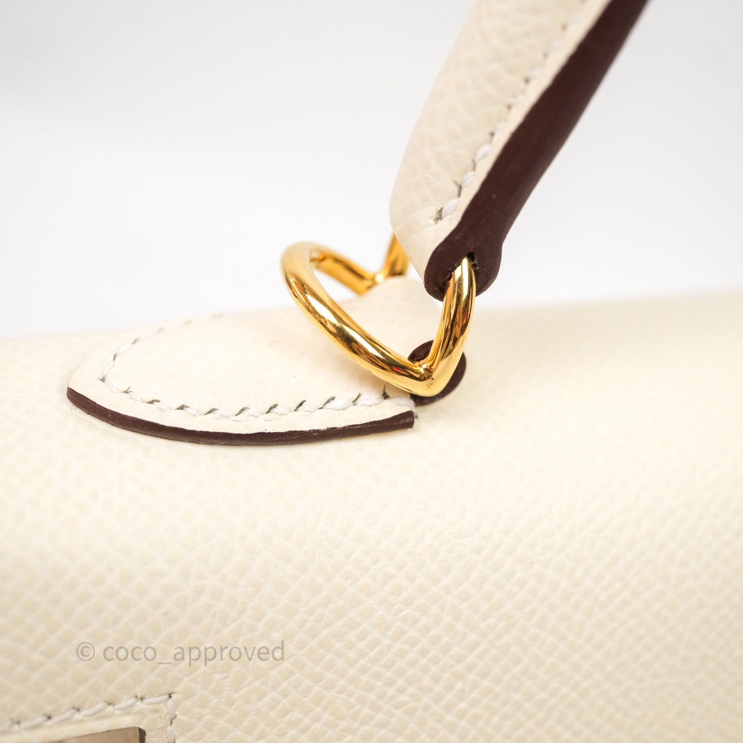 Hermès Kelly 25 Nata I2 Epsom Gold Hardware