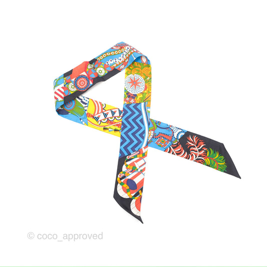 Hermes De l'Ombrelle Aux Duels Sticker Silk Twilly