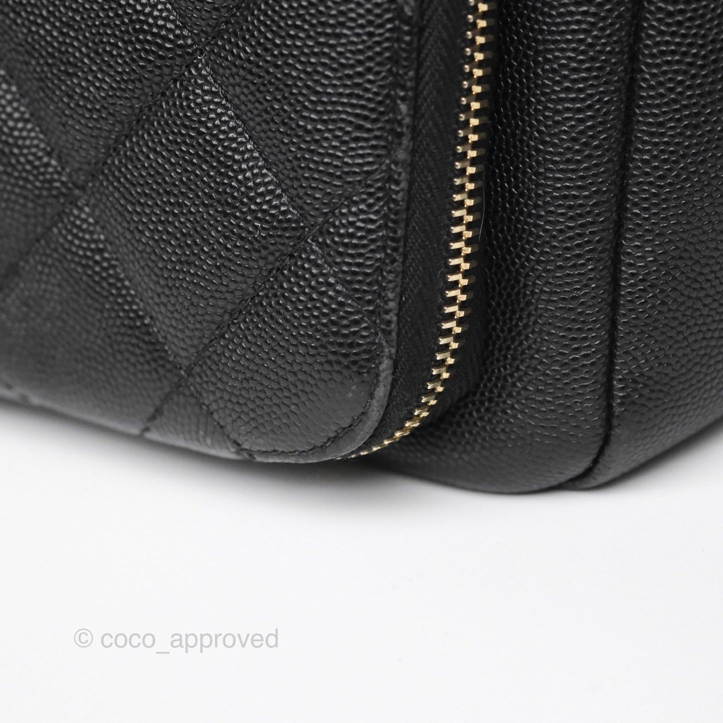 Chanel Small Business Affinity Shopping Bag Black Caviar Gold Hardware