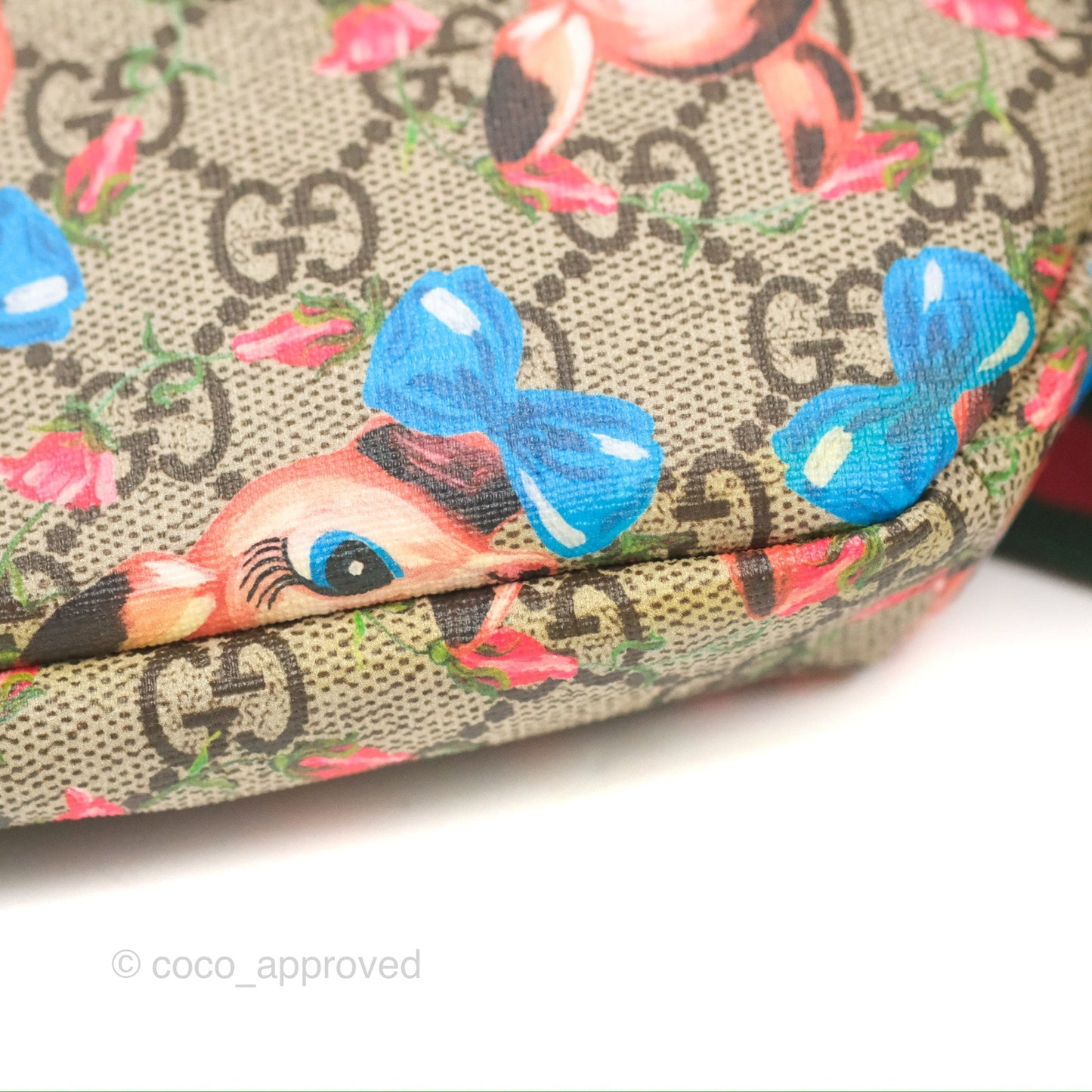 Gucci Girls Supreme Monogram Deer Belt Bag