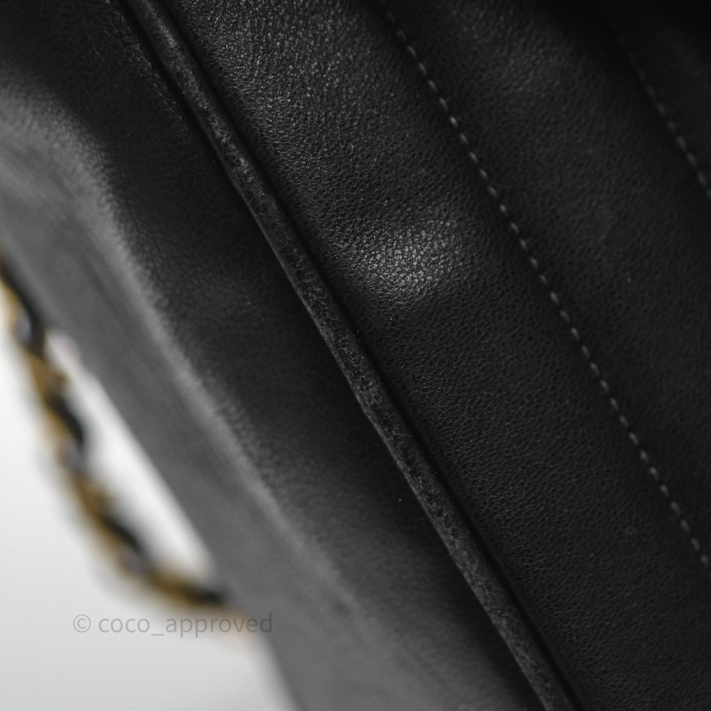 Chanel Vintage Chevron Envelope Flap Bag Black Lambskin 24K Gold Hardware