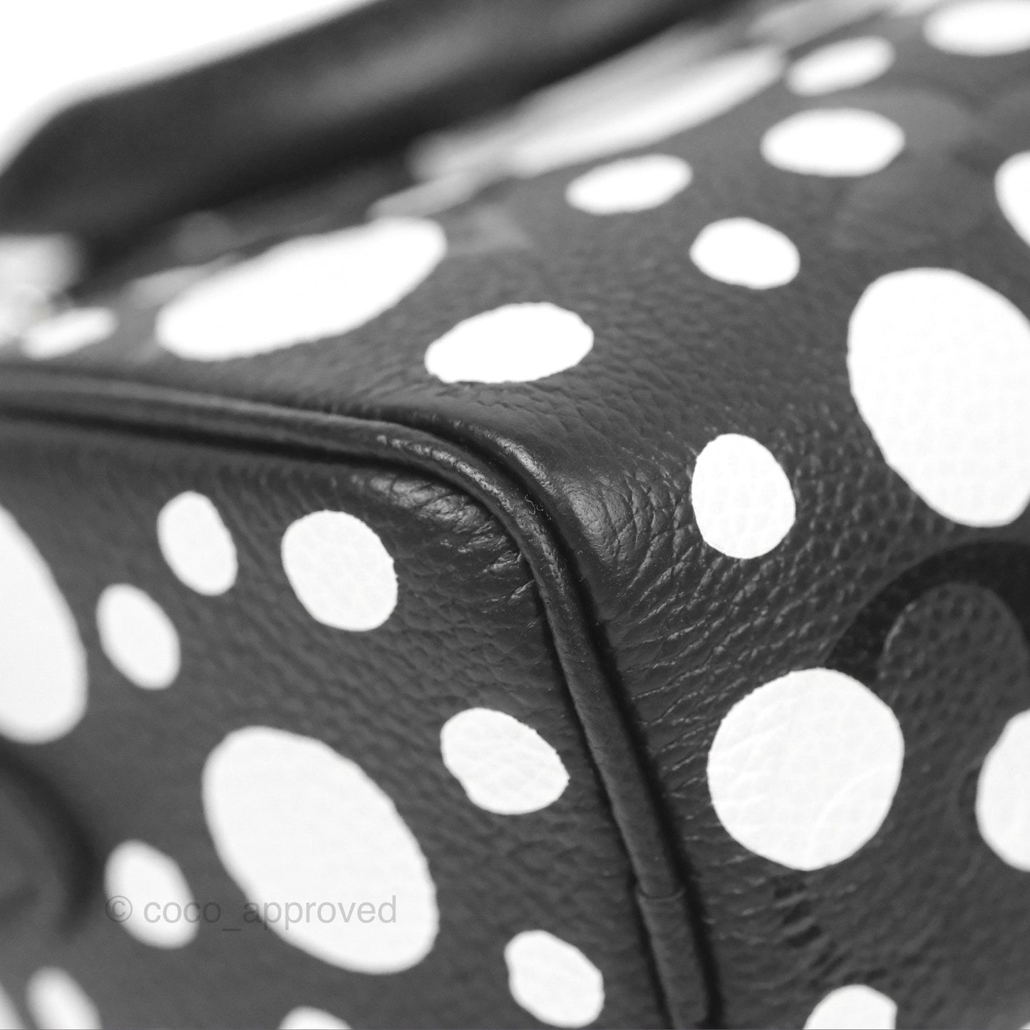 LV x Yayoi Kusama Nano Speedy Infinity Dots Black/White Silver Hardware