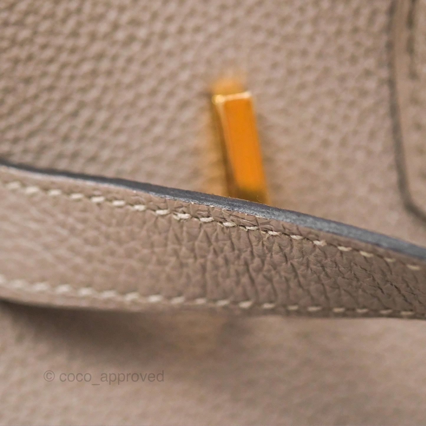 Hermès Birkin 30 Retourne Gris Asphalt M8 Togo Gold Hardware