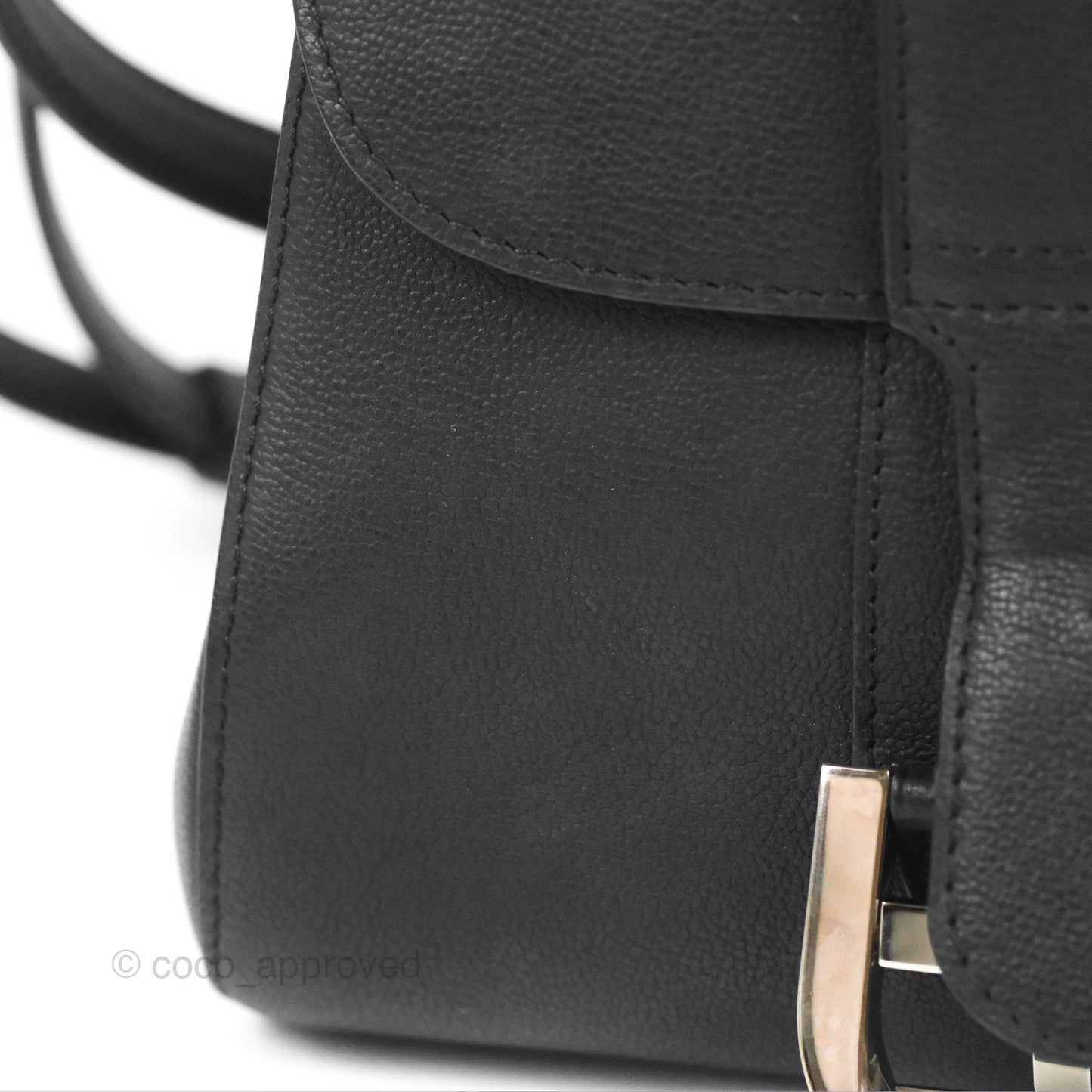 Delvaux Mini Brillant Bag Vegetal Rodeo Black Calf Silver Hardware