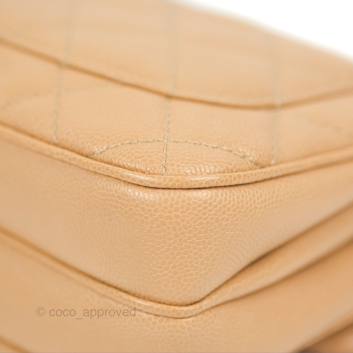Chanel Quilted Small Urban Companion Flap Bag Beige Caviar Silver Hardware