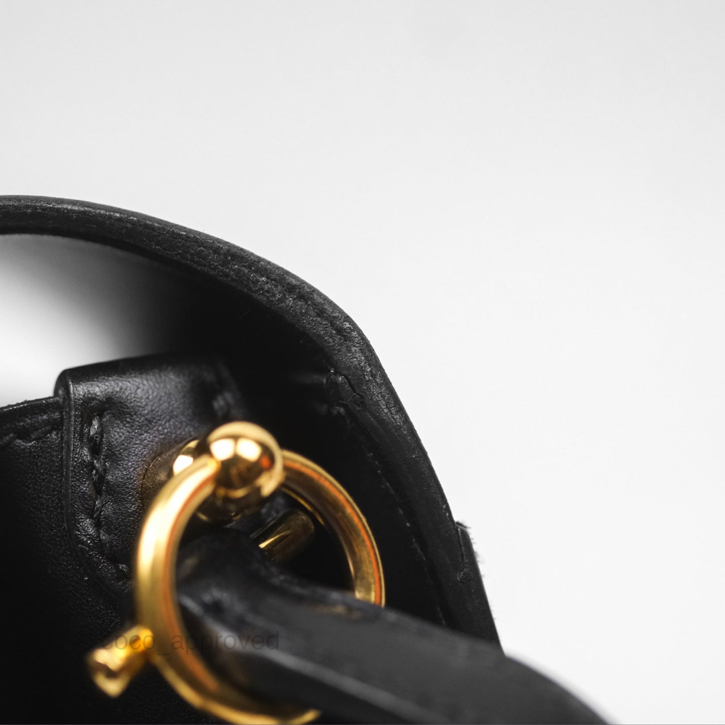 Hermès Roulis Mini 18 Noir 89 Veau Evergrain Gold Hardware