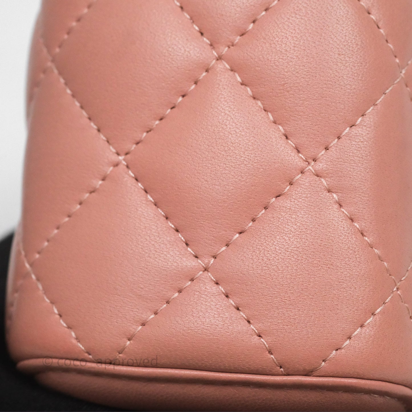 Chanel Mini Pearl Crush Vanity With Chain Pink Gold Hardware