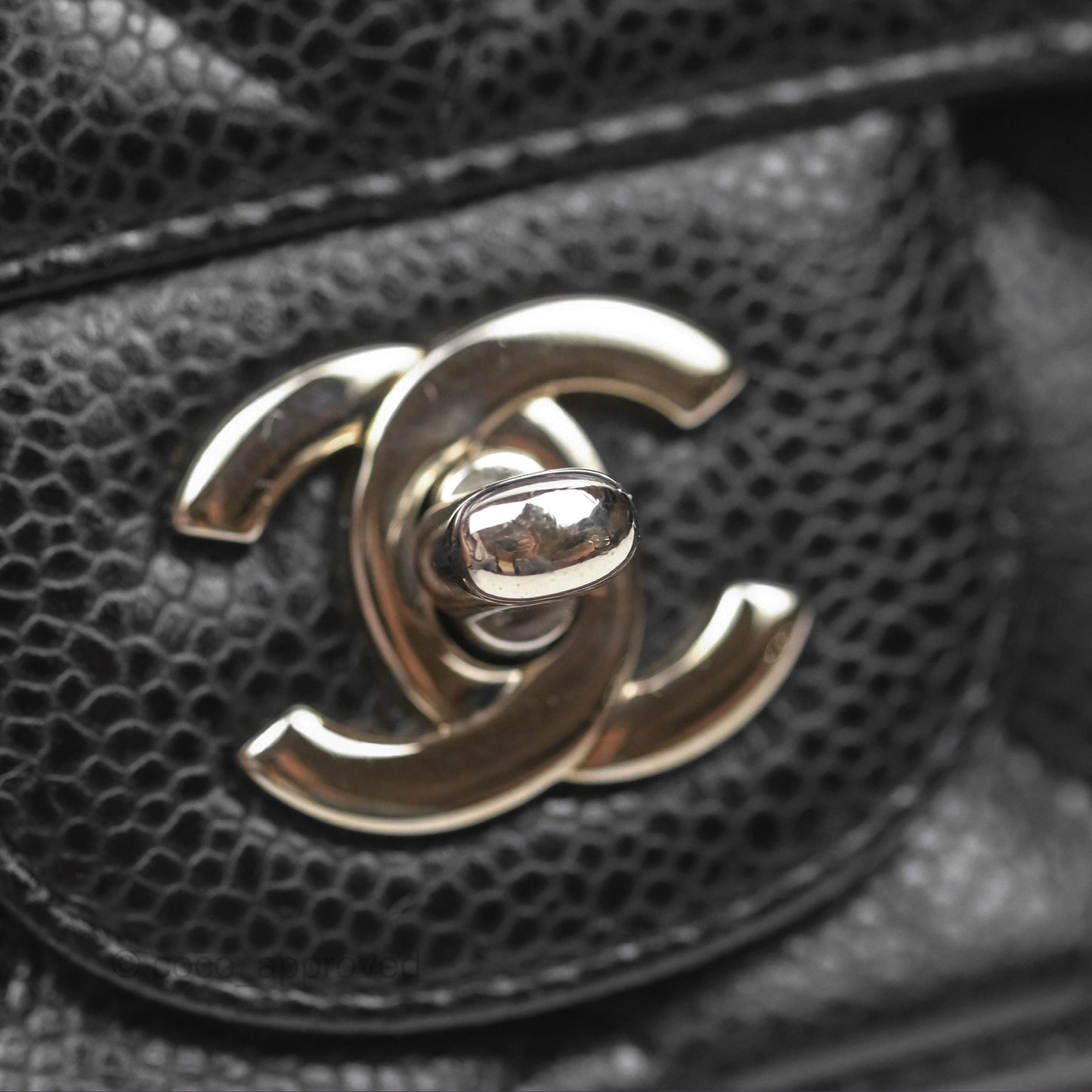 Chanel Mini Square Flap Quilted Black Caviar Silver Hardware
