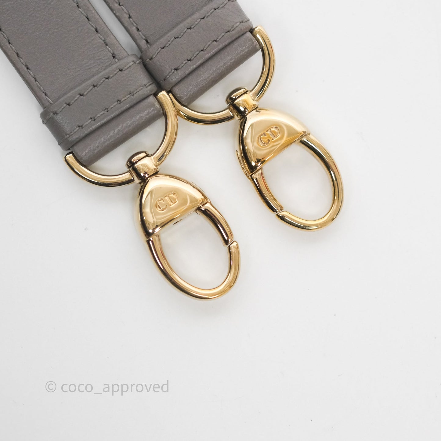 Christian Dior Medium Lady Dior Grey Lambskin Gold Hardware