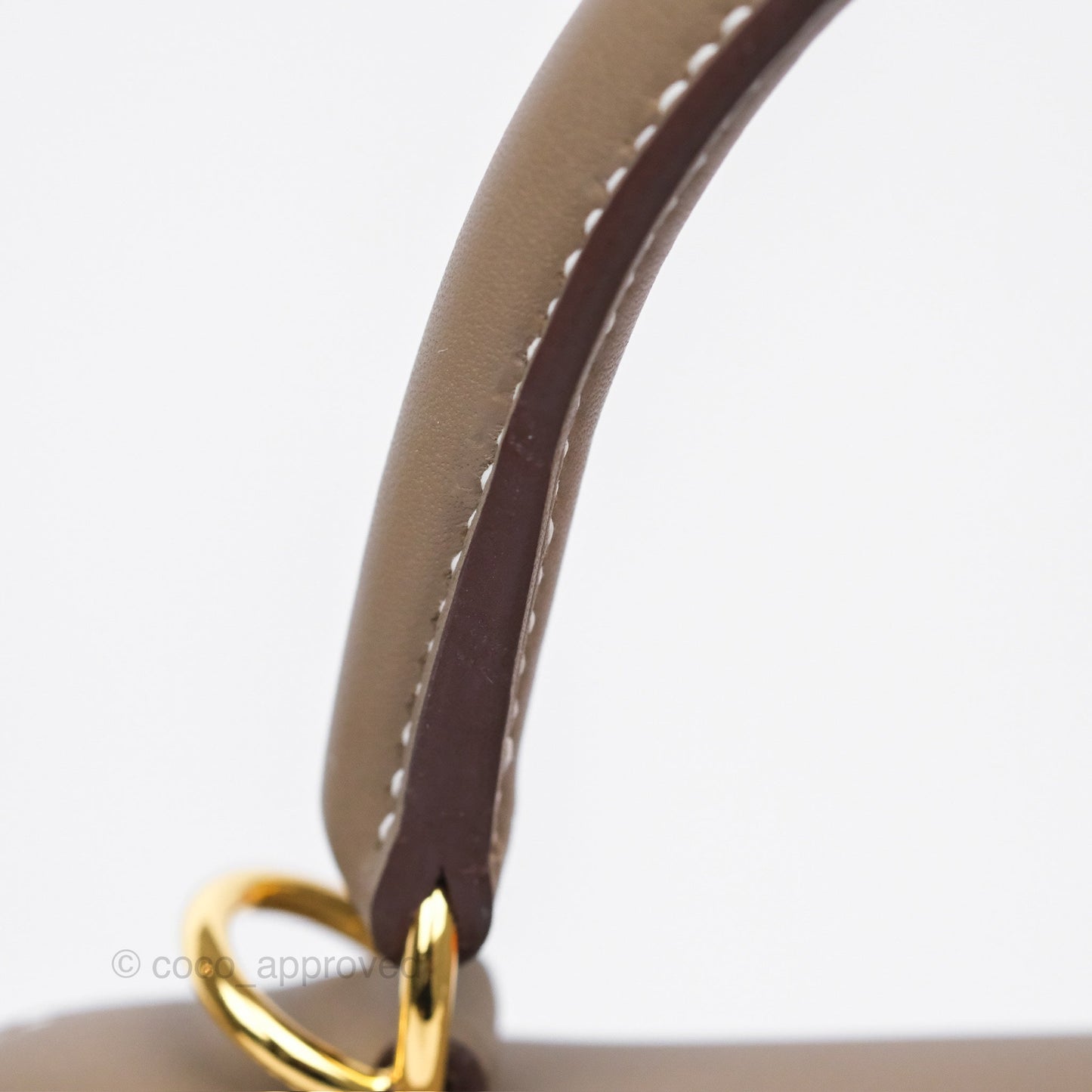 Hermès Retourne Kelly 25 Etoupe 18 Swift Gold Hardware