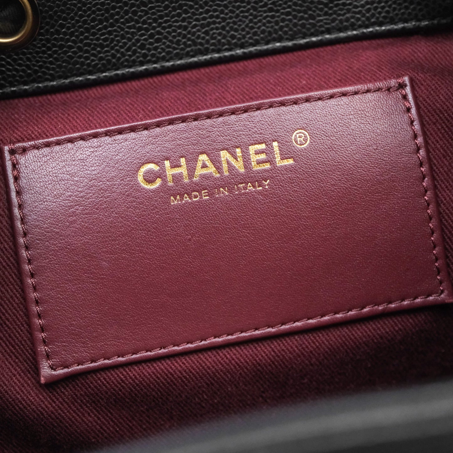 Chanel Quilted Mini Business Affinity Backpack Black Caviar Gold Hardware