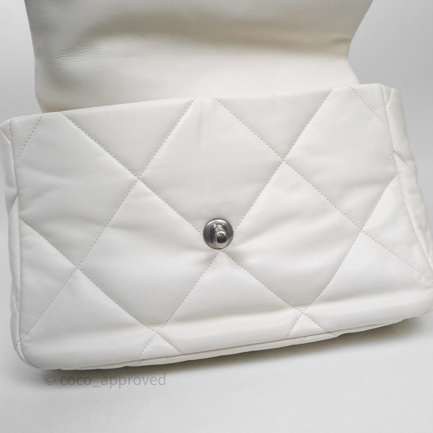 Chanel 19 Medium White Mixed Hardware