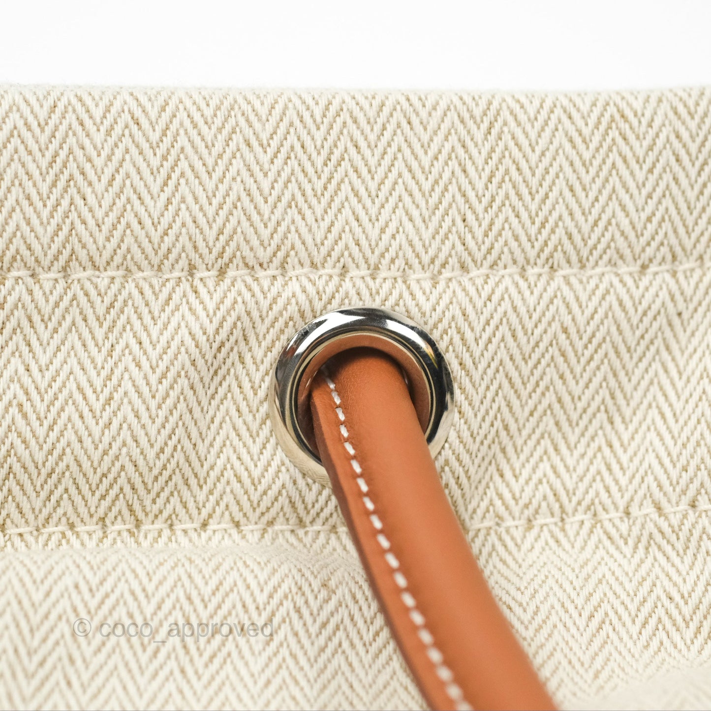 Hermès Aline Canvas Tote Bag